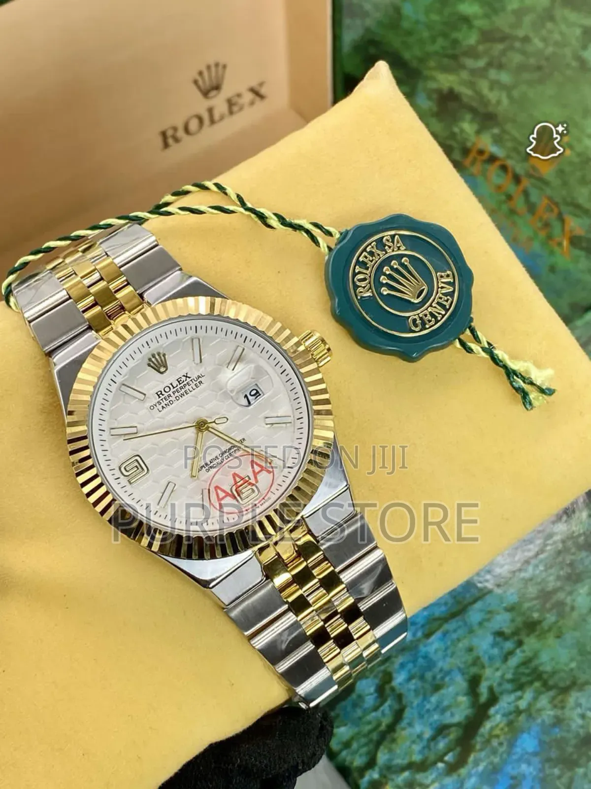 Rolex Land Dweller Automatic Movement Watch Silver