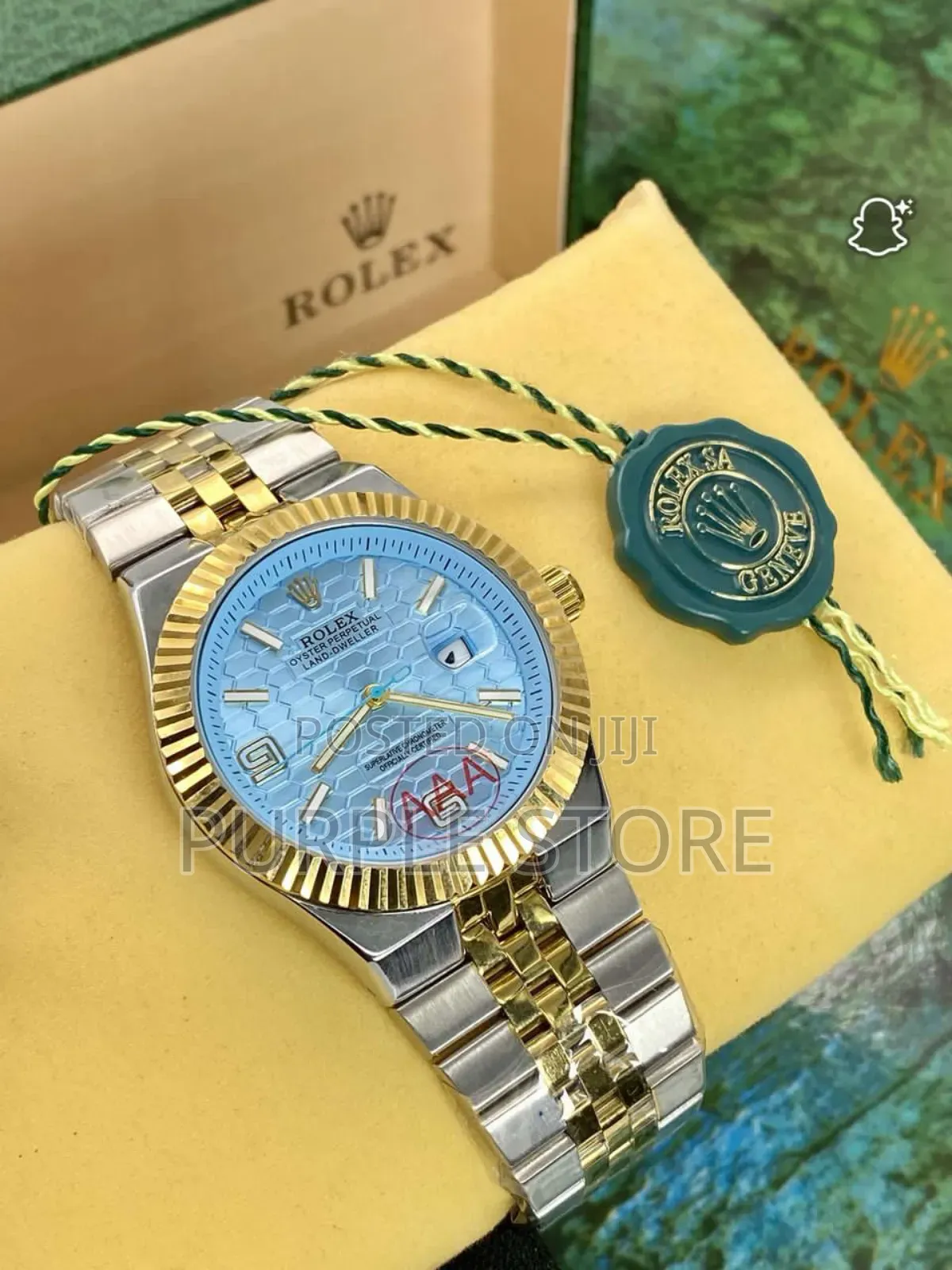 Rolex Land Dweller Automatic Movement Watch Silver