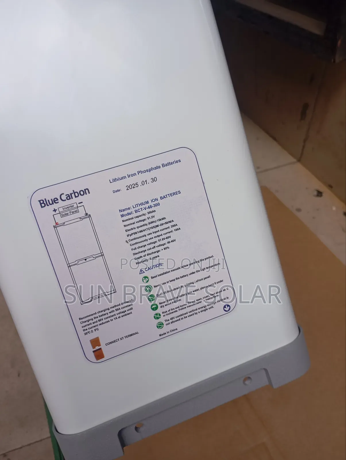 15kwh 48v Blue Carbon Lithium Battery Available Stock Now