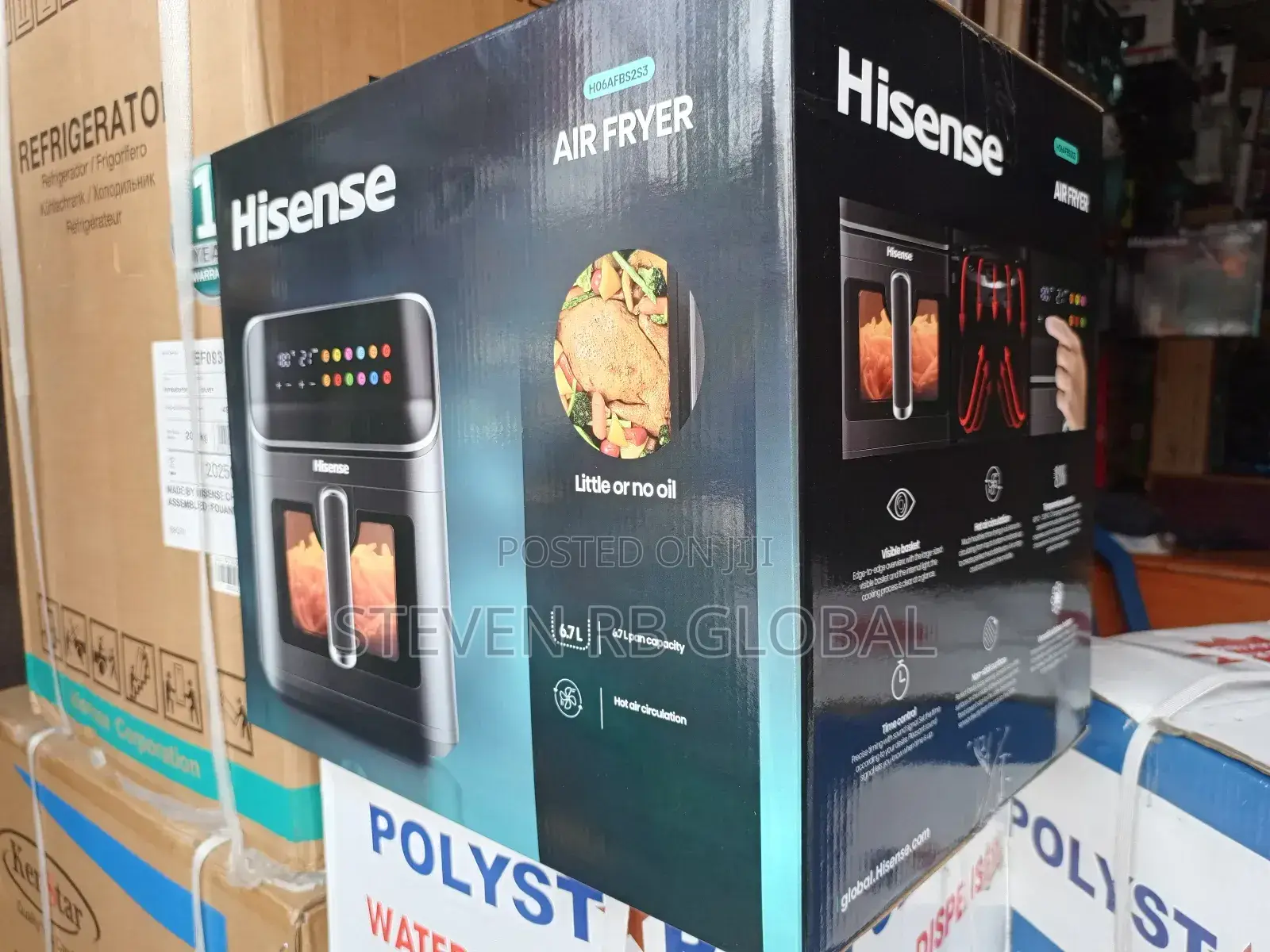 Hisense Air Fryer 6.7l Pot 5l Basket |H06afbs2s3