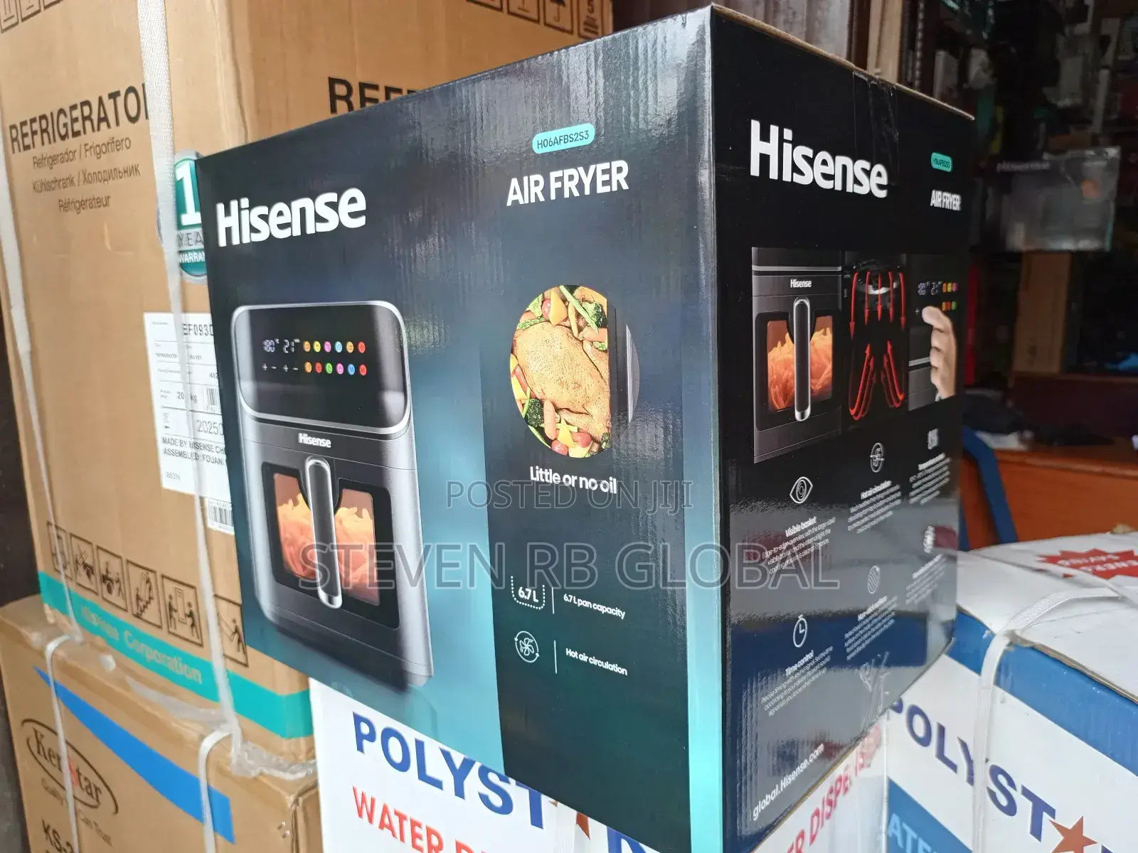 Hisense Air Fryer 6.7l Pot 5l Basket |H06afbs2s3