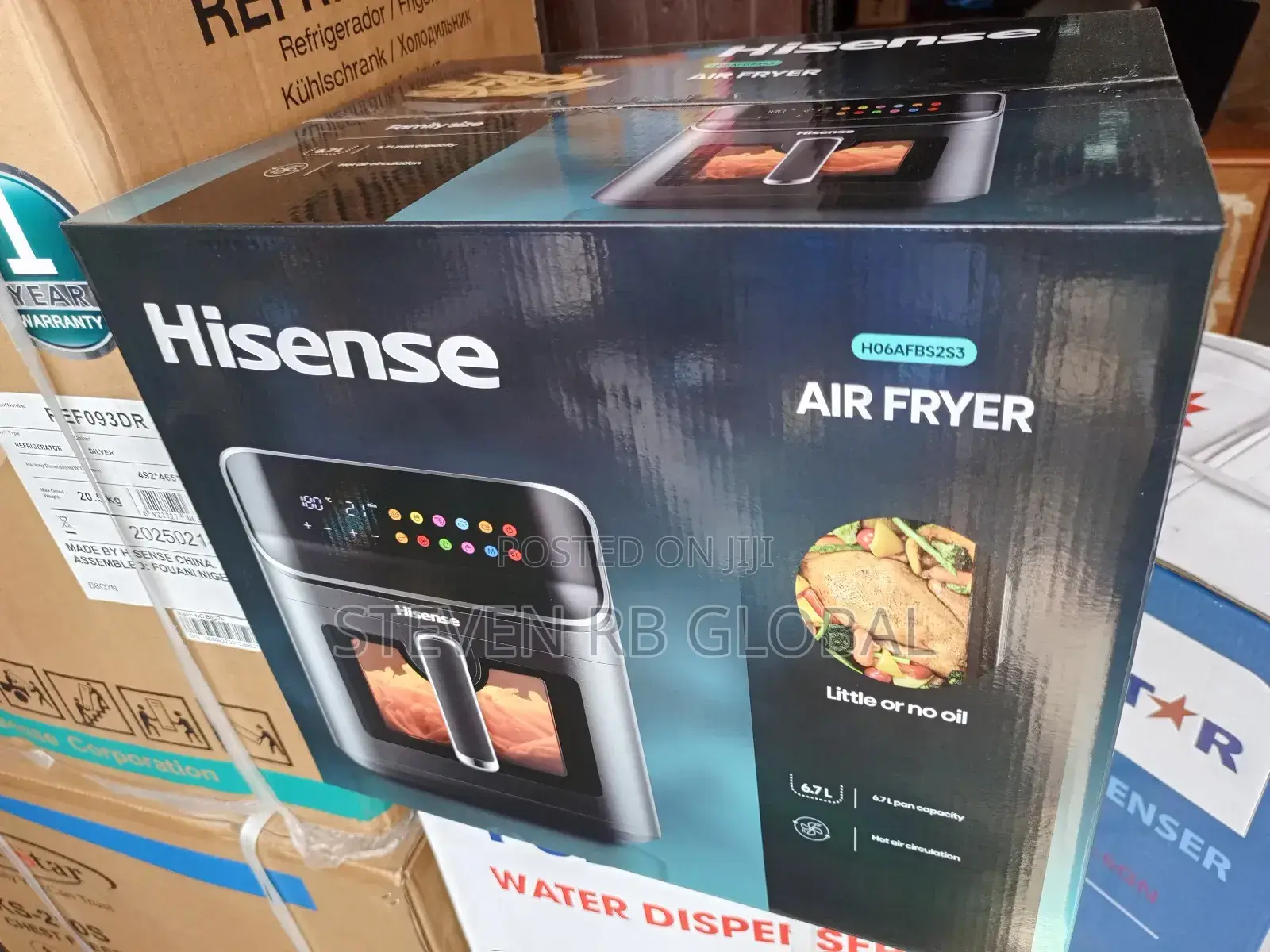Hisense Air Fryer 6.7l Pot 5l Basket |H06afbs2s3