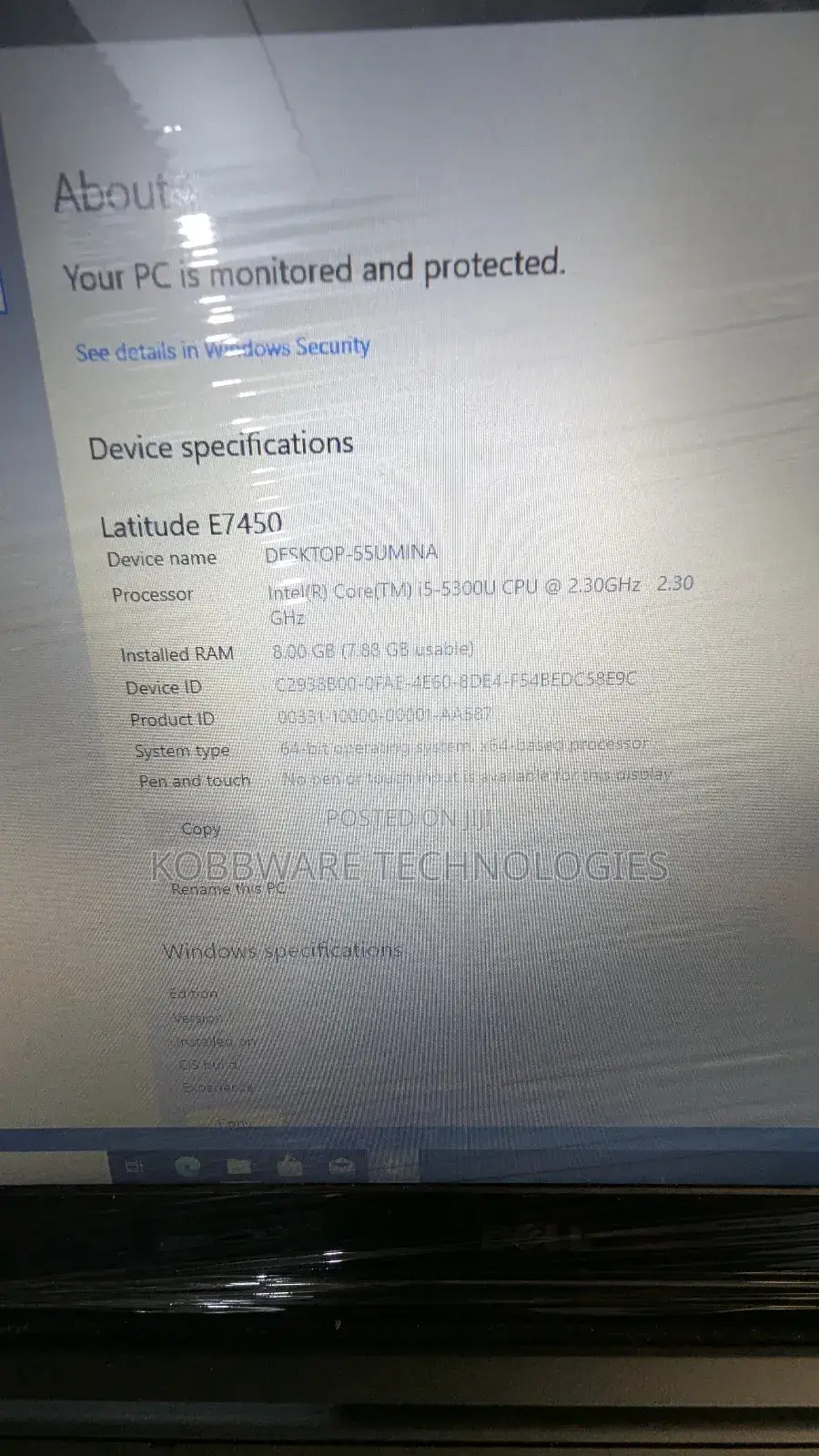Laptop Dell Latitude E7450 8GB Intel Core i5 SSD 256GB