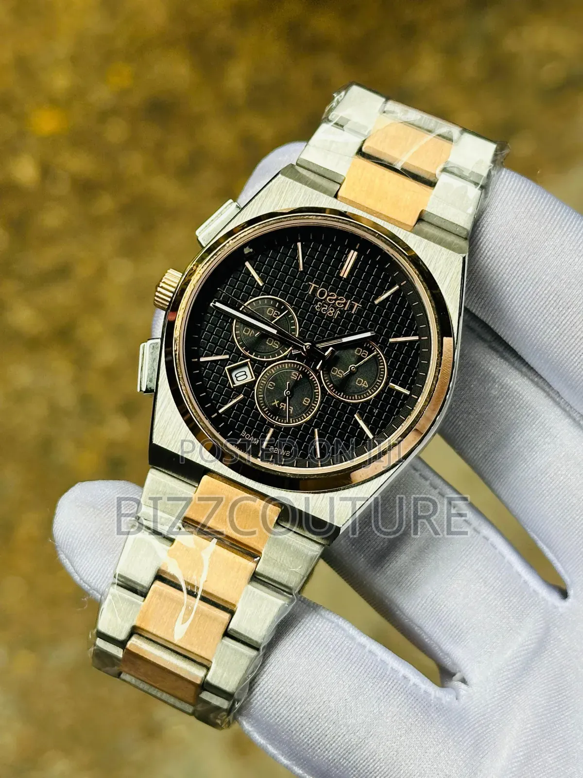 Original Tissot Two-tone Stainless Steel Chronograph Quartz Watch