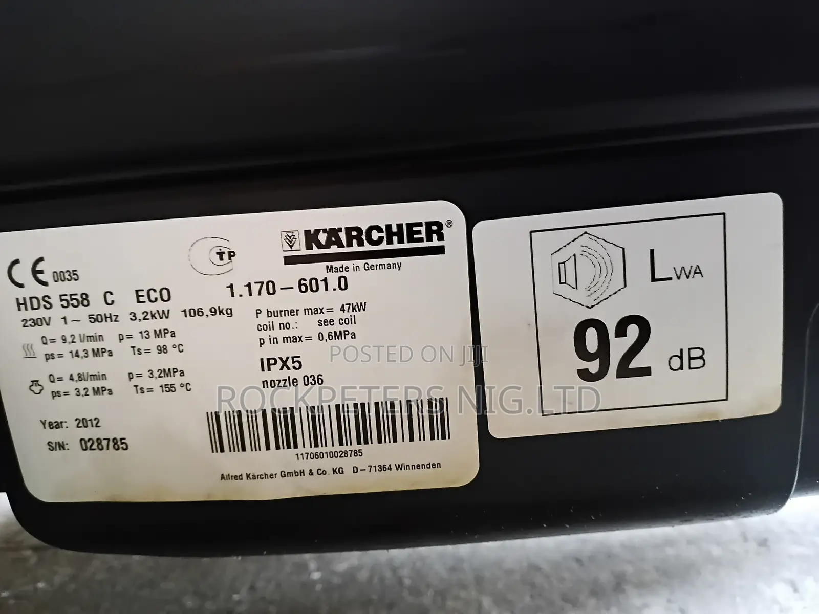 Karcher Steam Washing Machine HDS 558c Eco