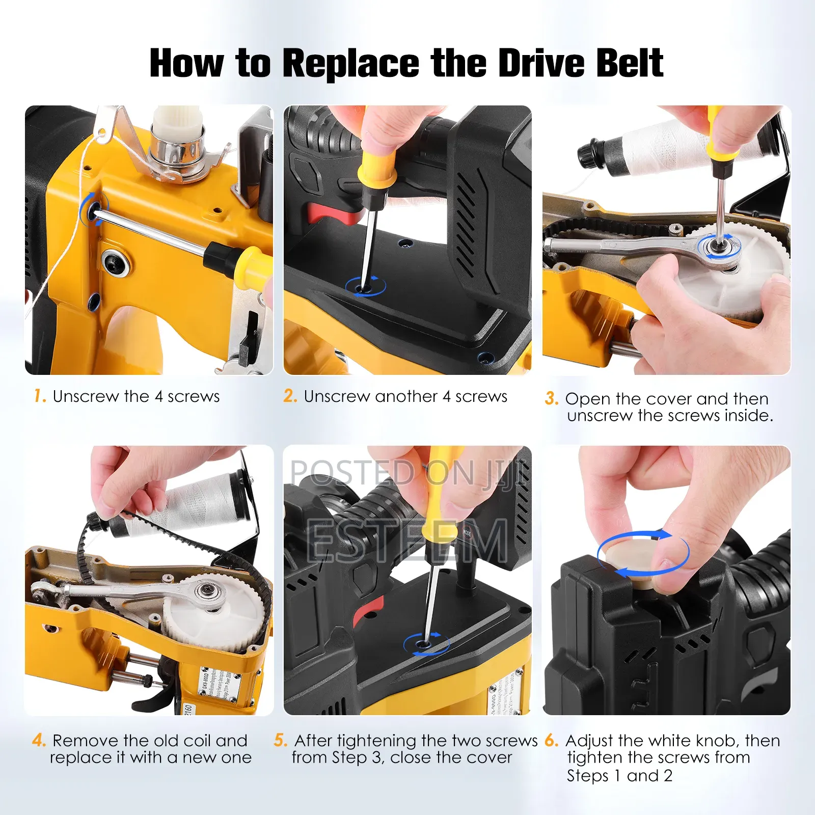 Portable Bag Sewing Machine(Includes 1 Extra Battery and 3 Threads)