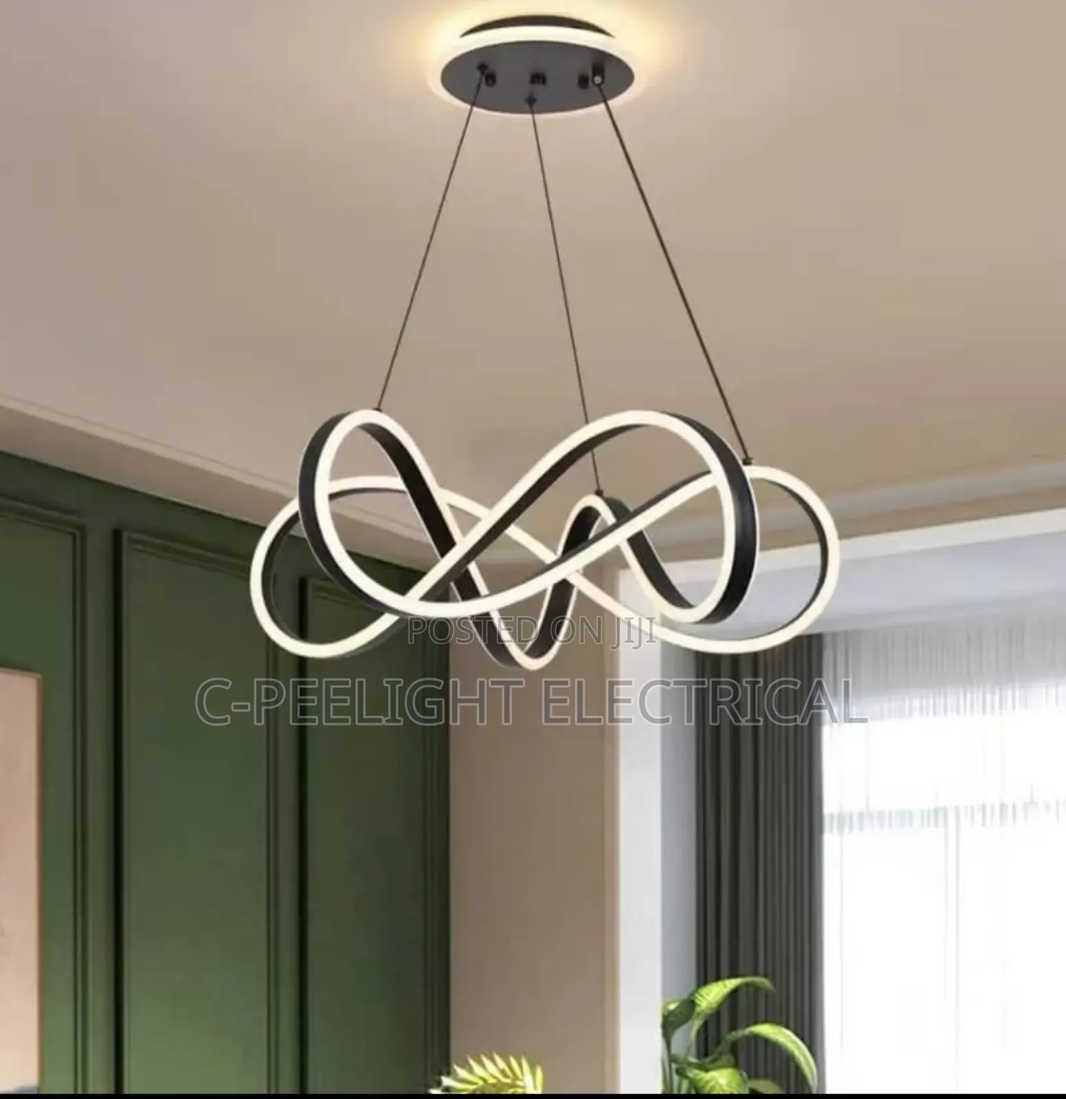 Led Dropping Chandelier Light With 3 Colours