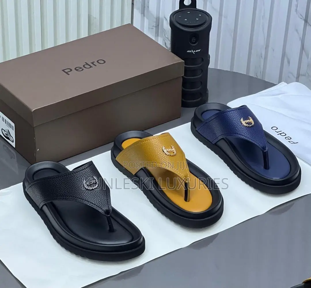 Original Pedro Men Leather Slippers in 3 Colors