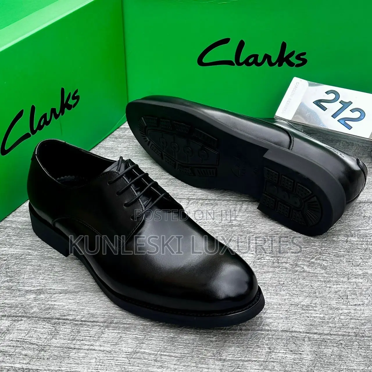 Original Clarks Black Brown Office Shoes Collections for Men