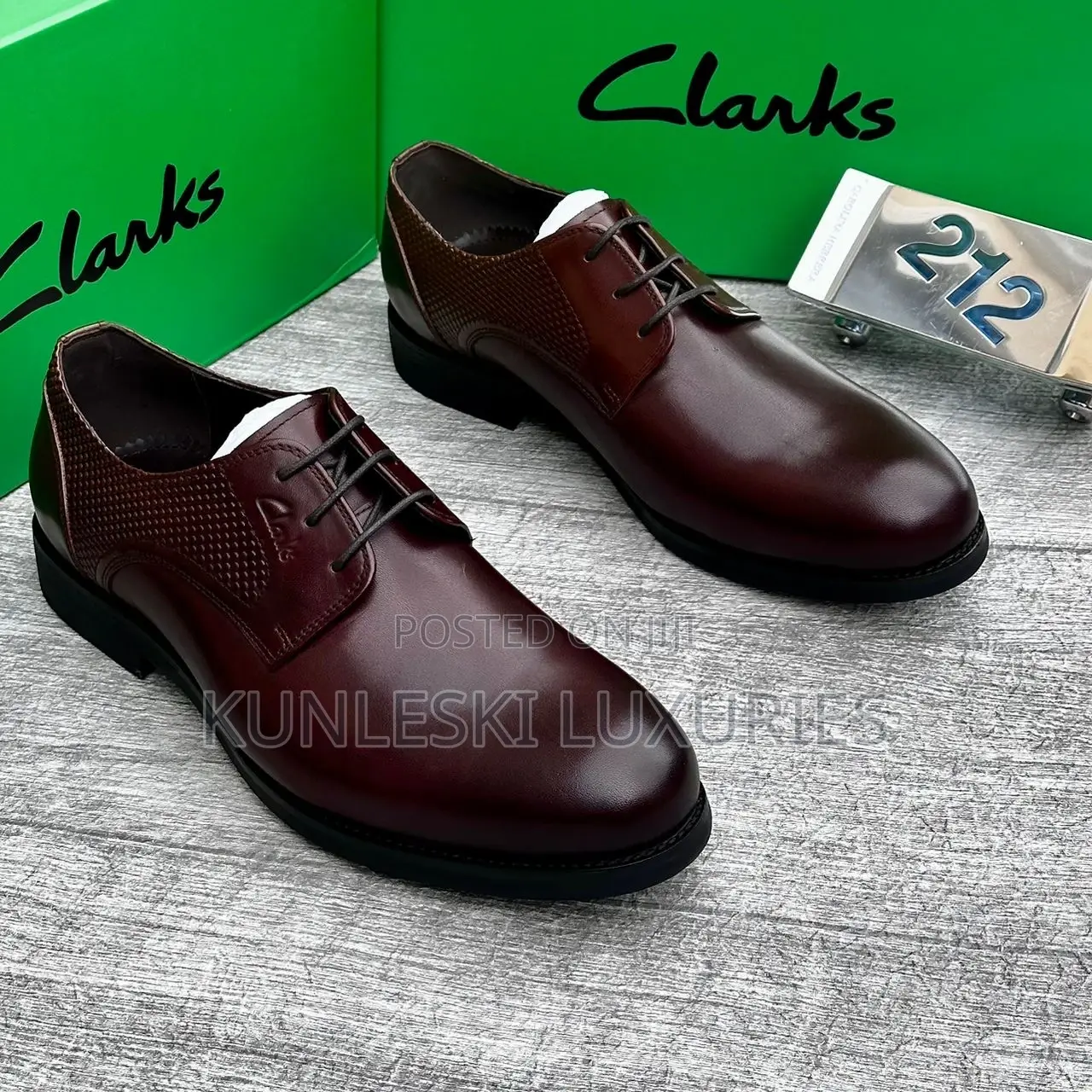 Original Clarks Black Brown Office Shoes Collections for Men