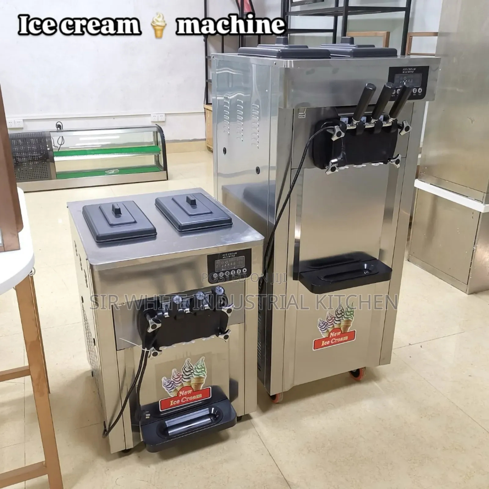 Industrial Ice Cream Machines, Available in Both Tabletop and Standing