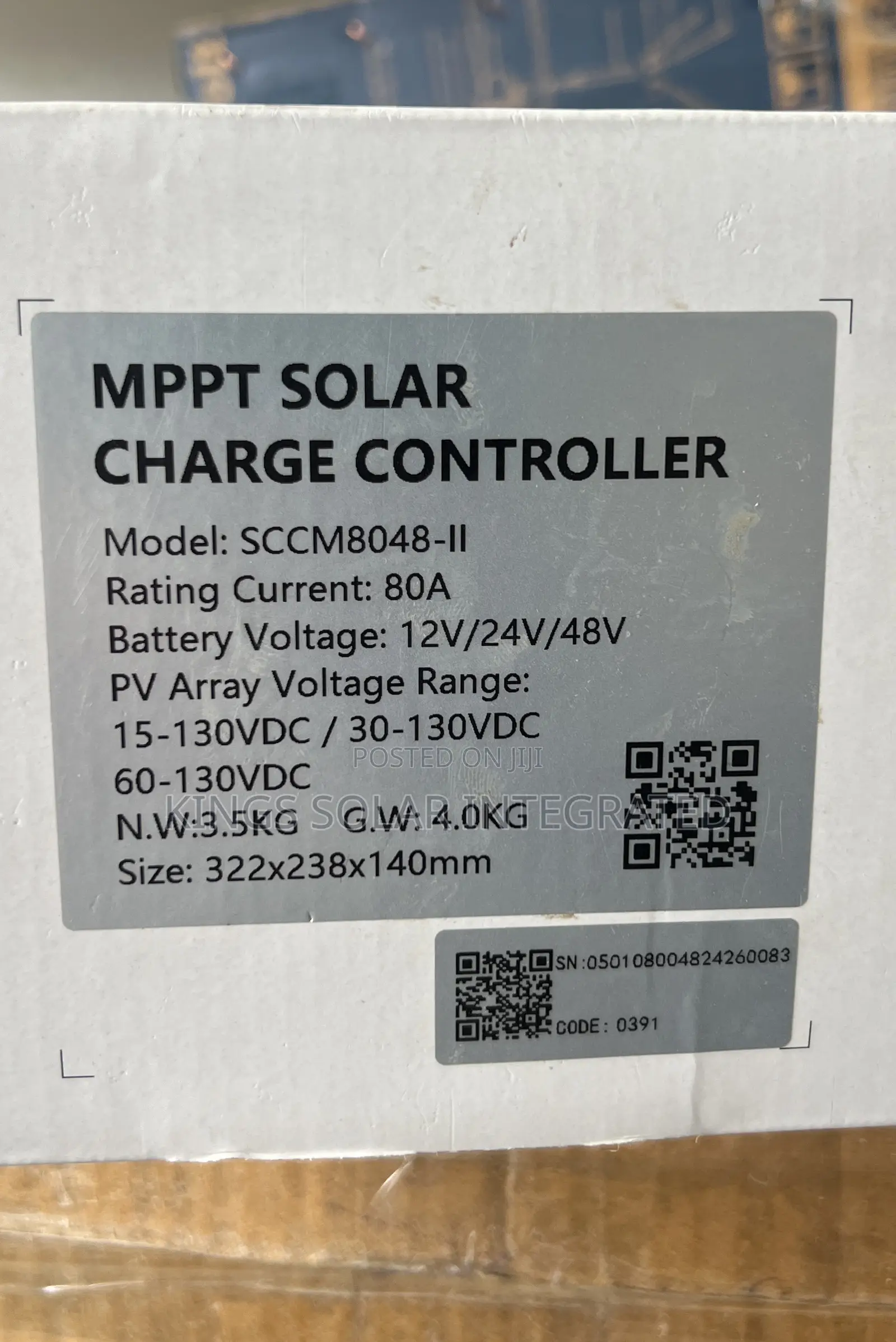 Felicity MPPT Charger Controller