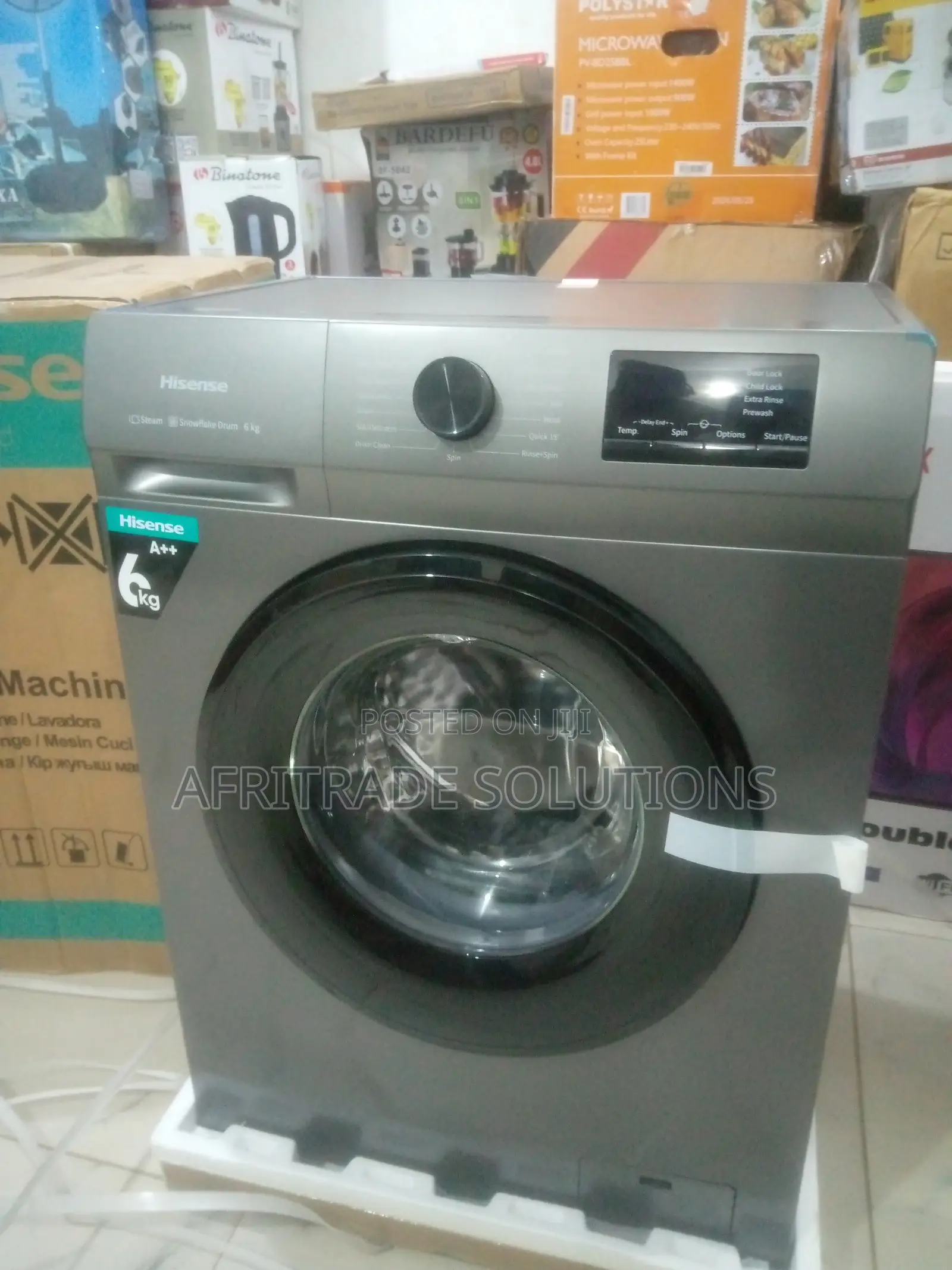 Hisense Wfvb6010mt – Time Delay + 15 Wash Programs