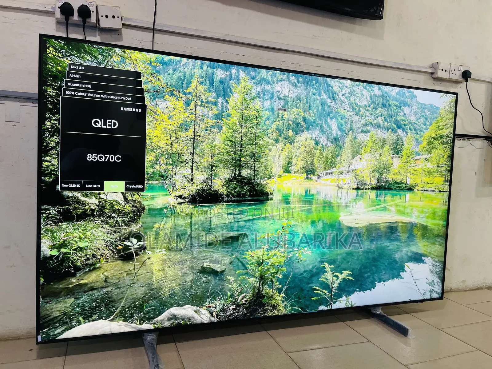 Samsung Qled 85” Q70c Quantum Dot Processor Air Slim Smart Tv 2023