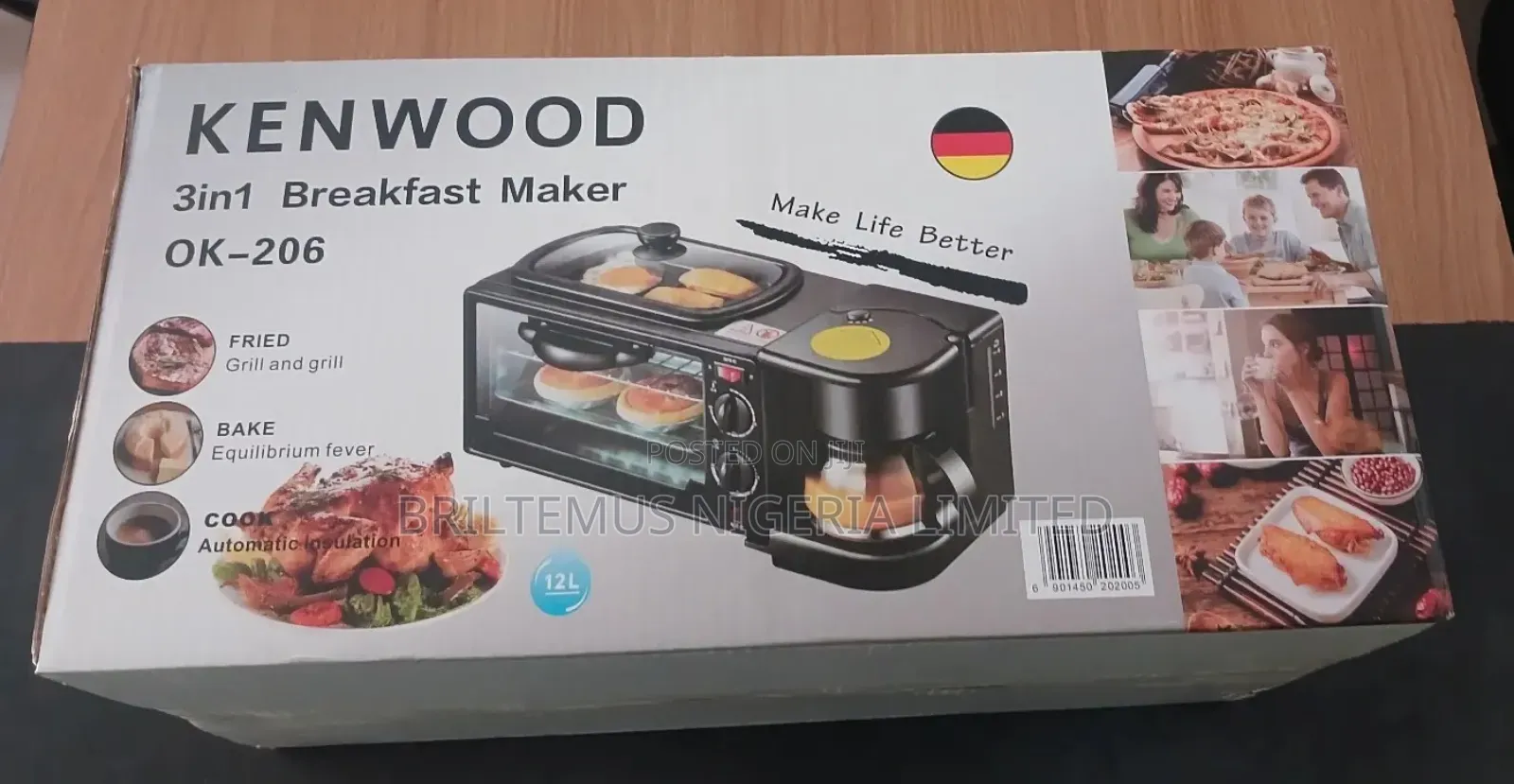Kenwood 3in1 Breakfast Maker Ok-206