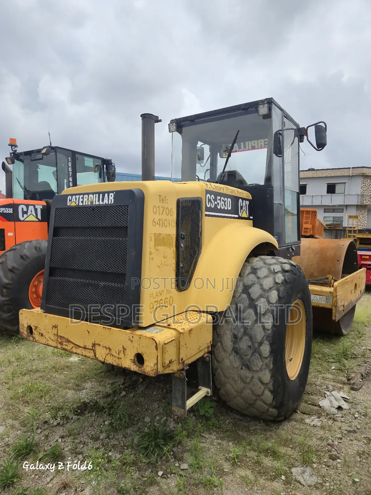 Caterpillar Drum Tyre Roller 563d