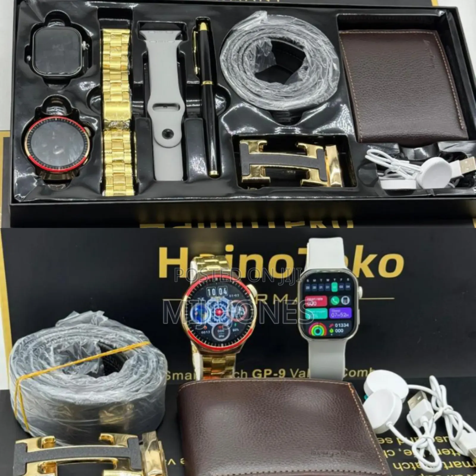 Ultimate Smartwatch Bundle - Gp-9 With 2 Watches, Wallet, Belt Pen