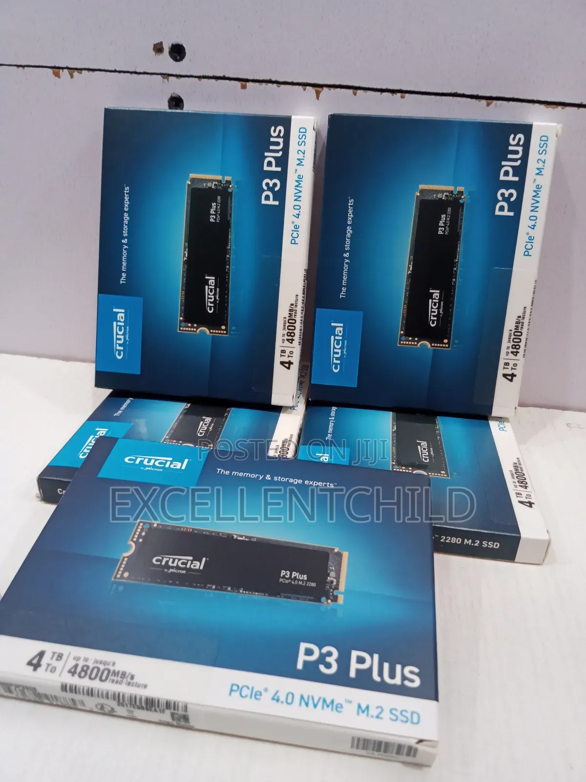 Crucial 4tb P3 Plus 4.0 Nvme M.2 2280 Ssd Up To 4,800mb/S