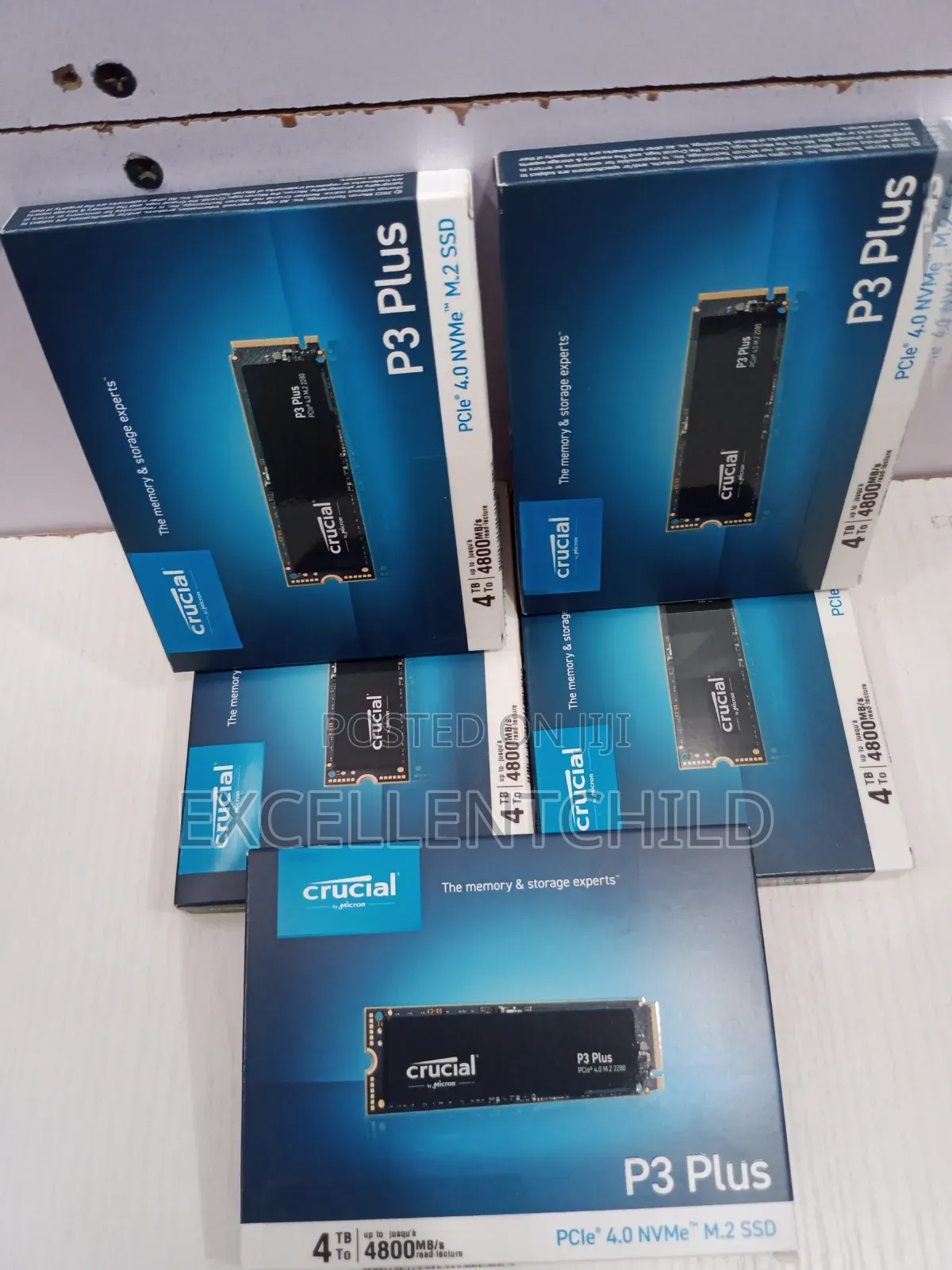 Crucial 4tb P3 Plus 4.0 Nvme M.2 2280 Ssd Up To 4,800mb/S