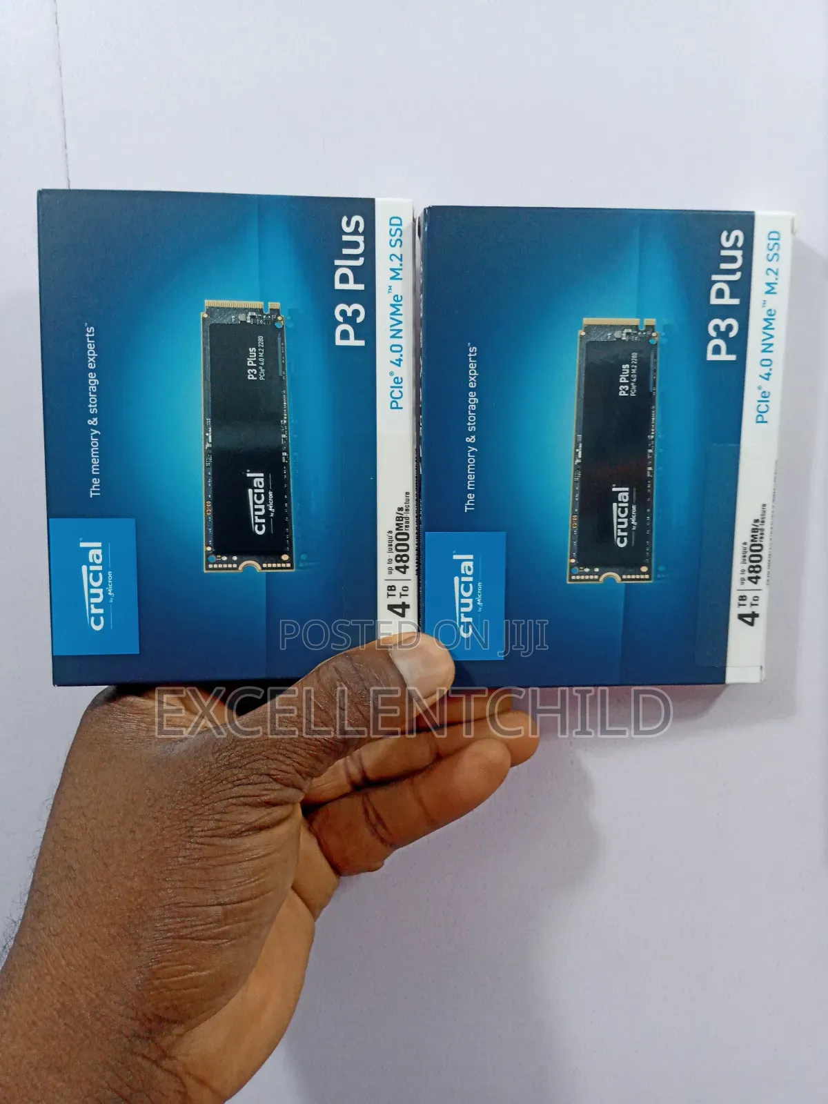 Crucial 4tb P3 Plus 4.0 Nvme M.2 2280 Ssd Up To 4,800mb/S