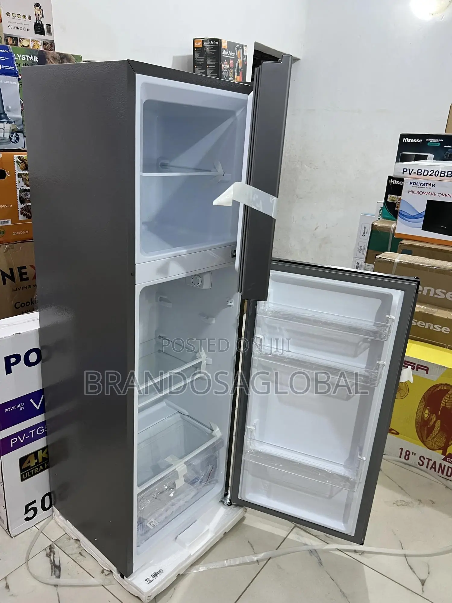 154l Hisense Fridge – Double Door With Fast Freeze