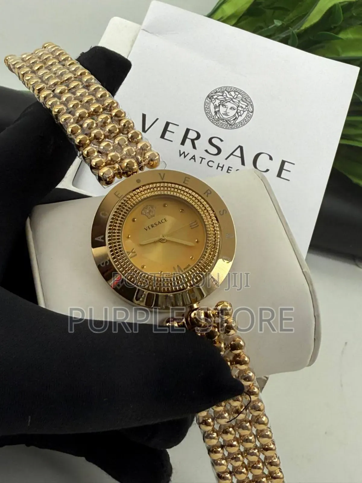 Versace Women Gold Watch