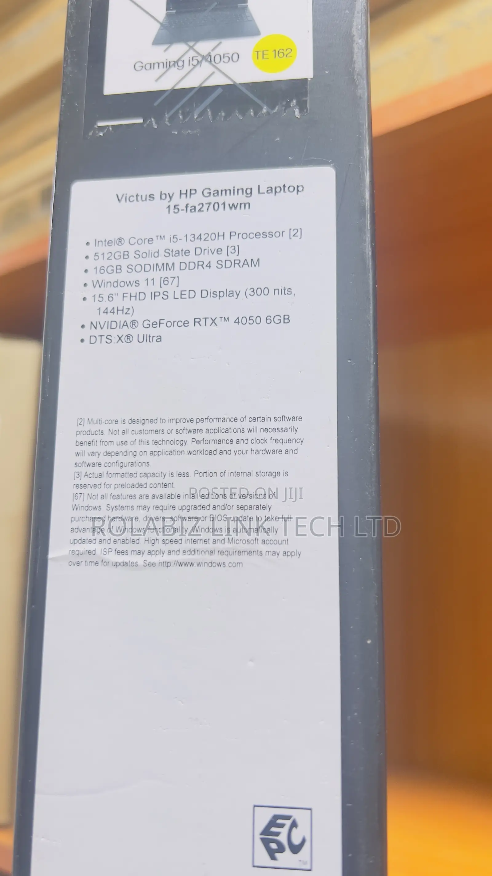 New Laptop HP Victus 15 8GB Intel Core I5 SSD 512GB