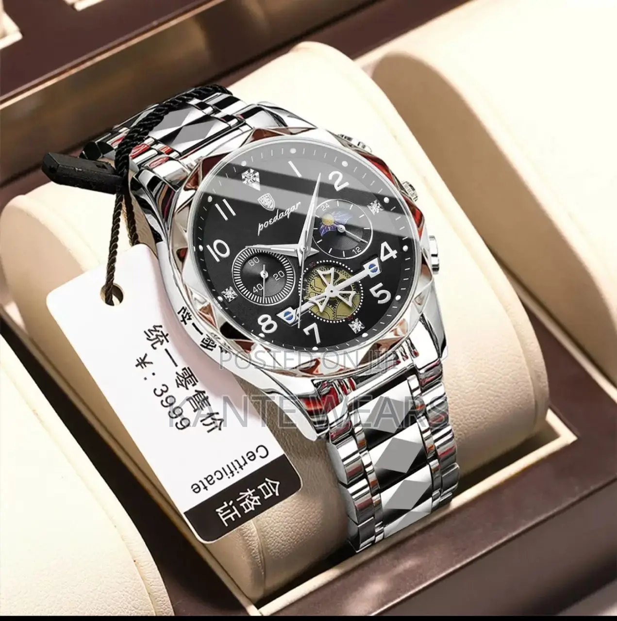 Poedagar Active Chronograph Chain