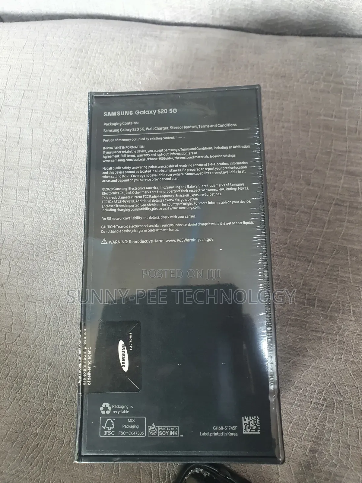 New Samsung Galaxy S20 128 GB Gray