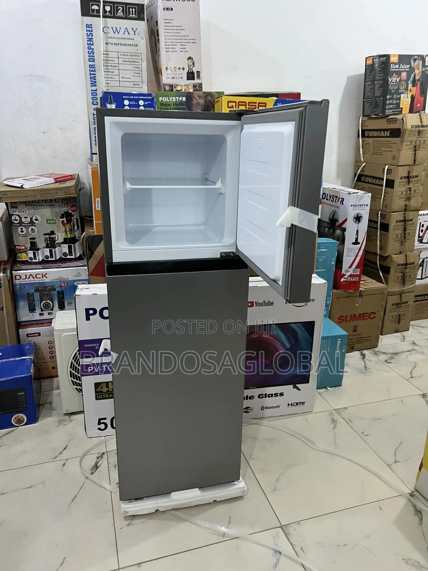 Hisense Fridge – 154l Double Door With Freezer