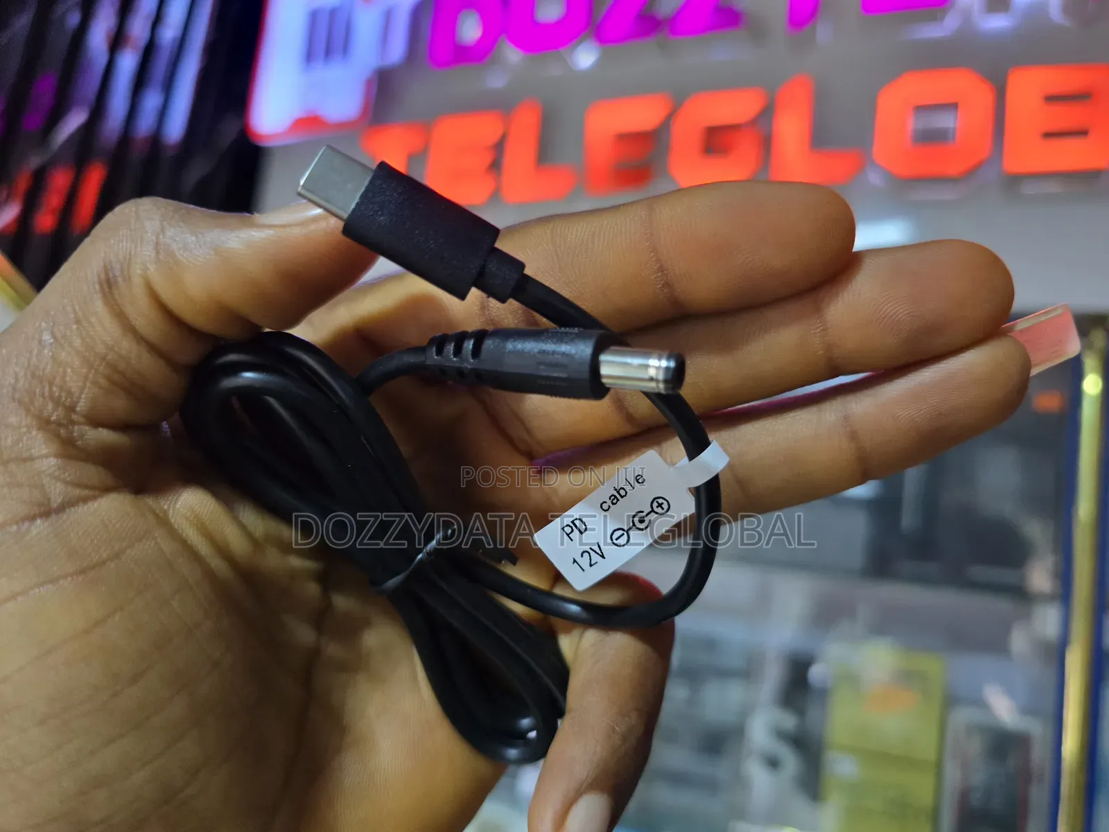 Type C to Dc Power Router Cable Converter