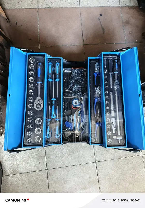 168pc Mechanical Tool Set With Metal Box,