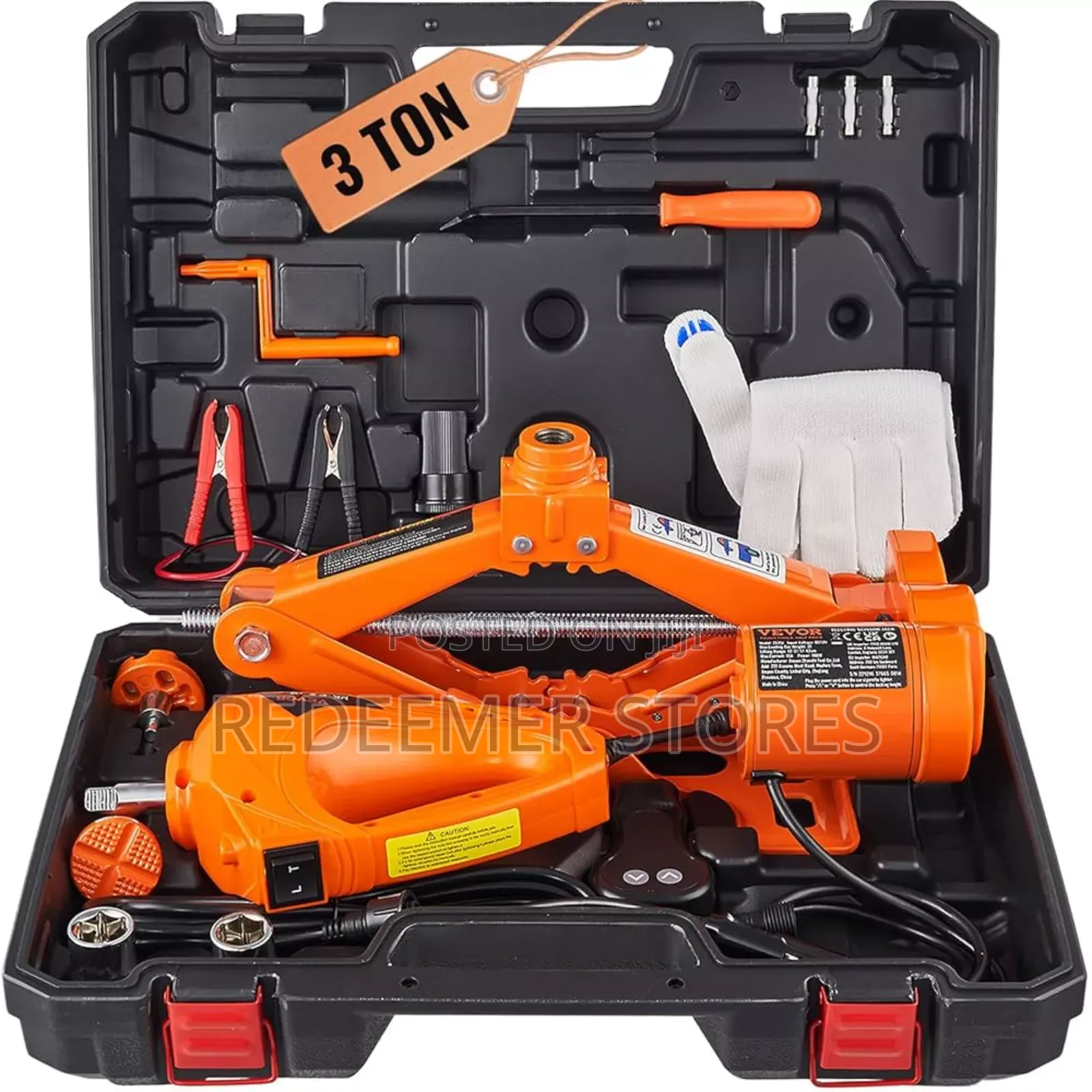 3 Tons /12v Electric Scissor Jack With Electric Impact Wrench