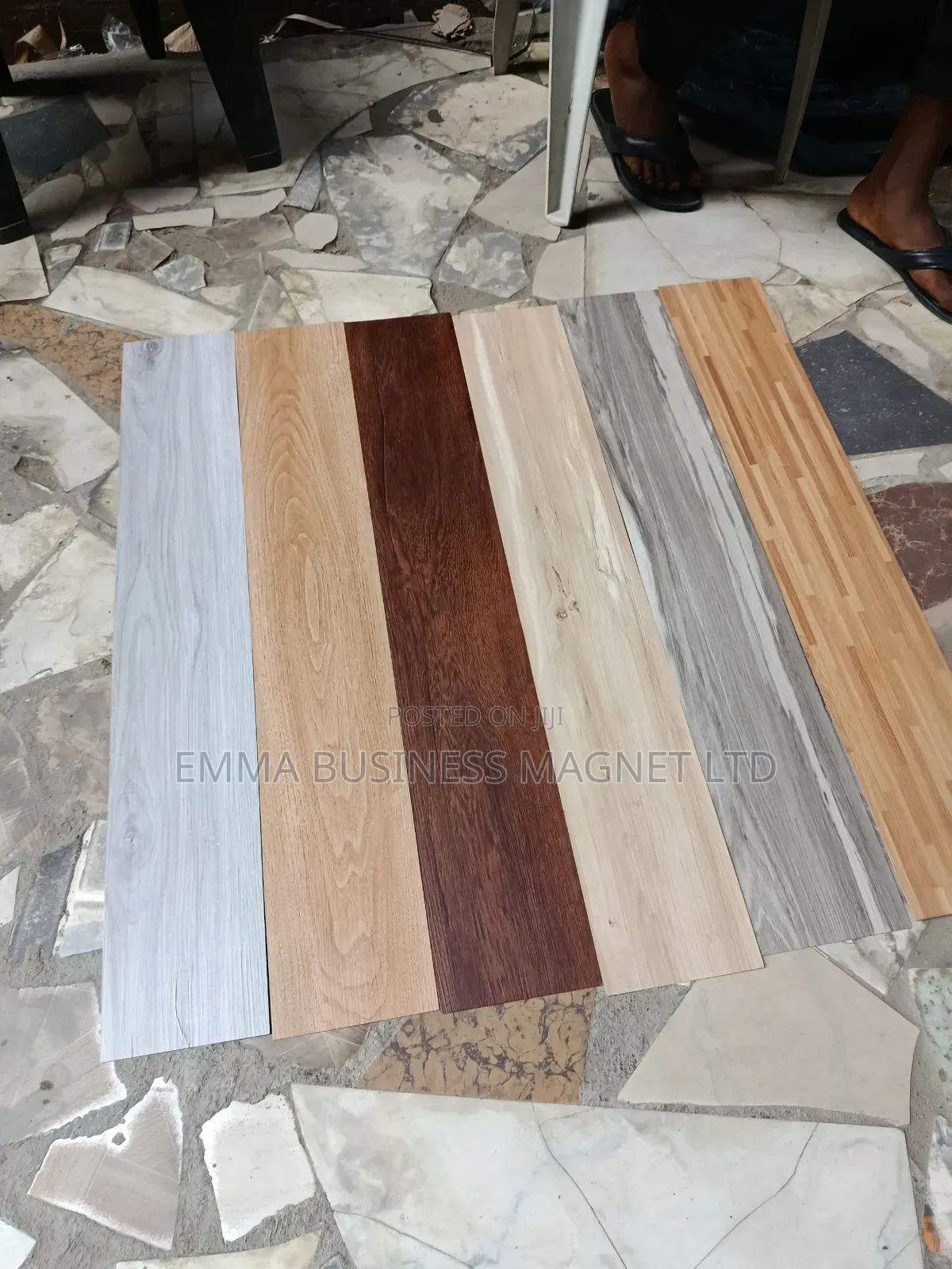 15x90 High Quality New Designs Vinyl Wooden Rubber Tiles