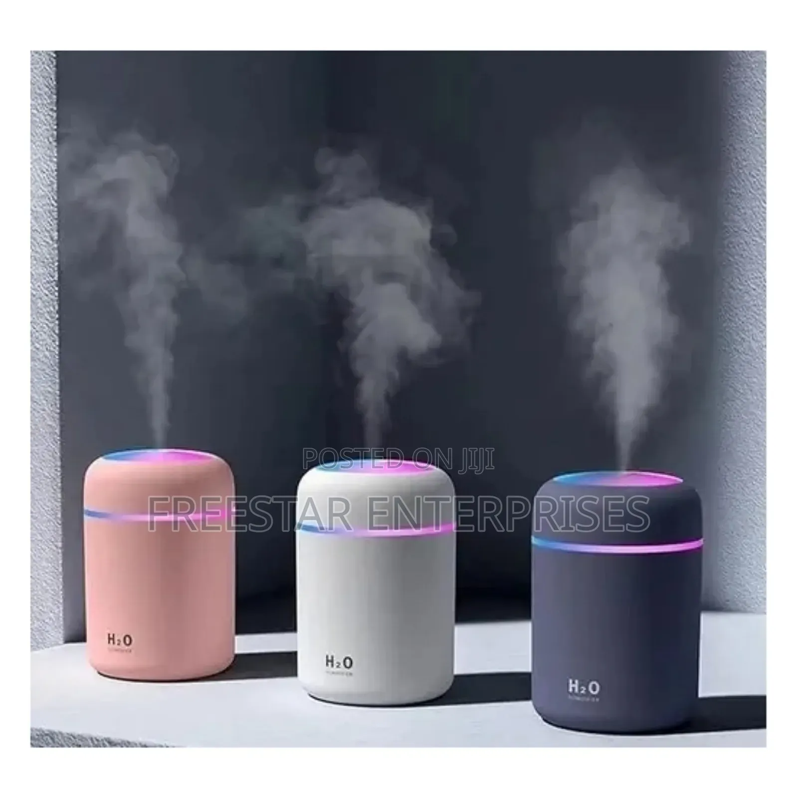 Usb Colourful Humidifier. Quiet Air Purifier.
