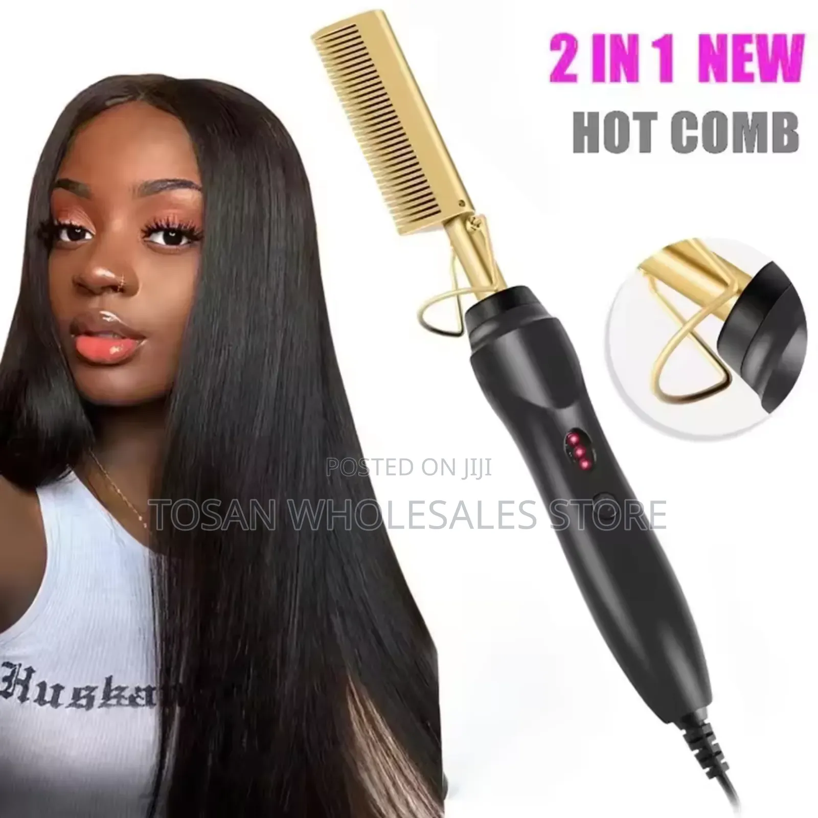 Electric Hot Heating Comb Hair