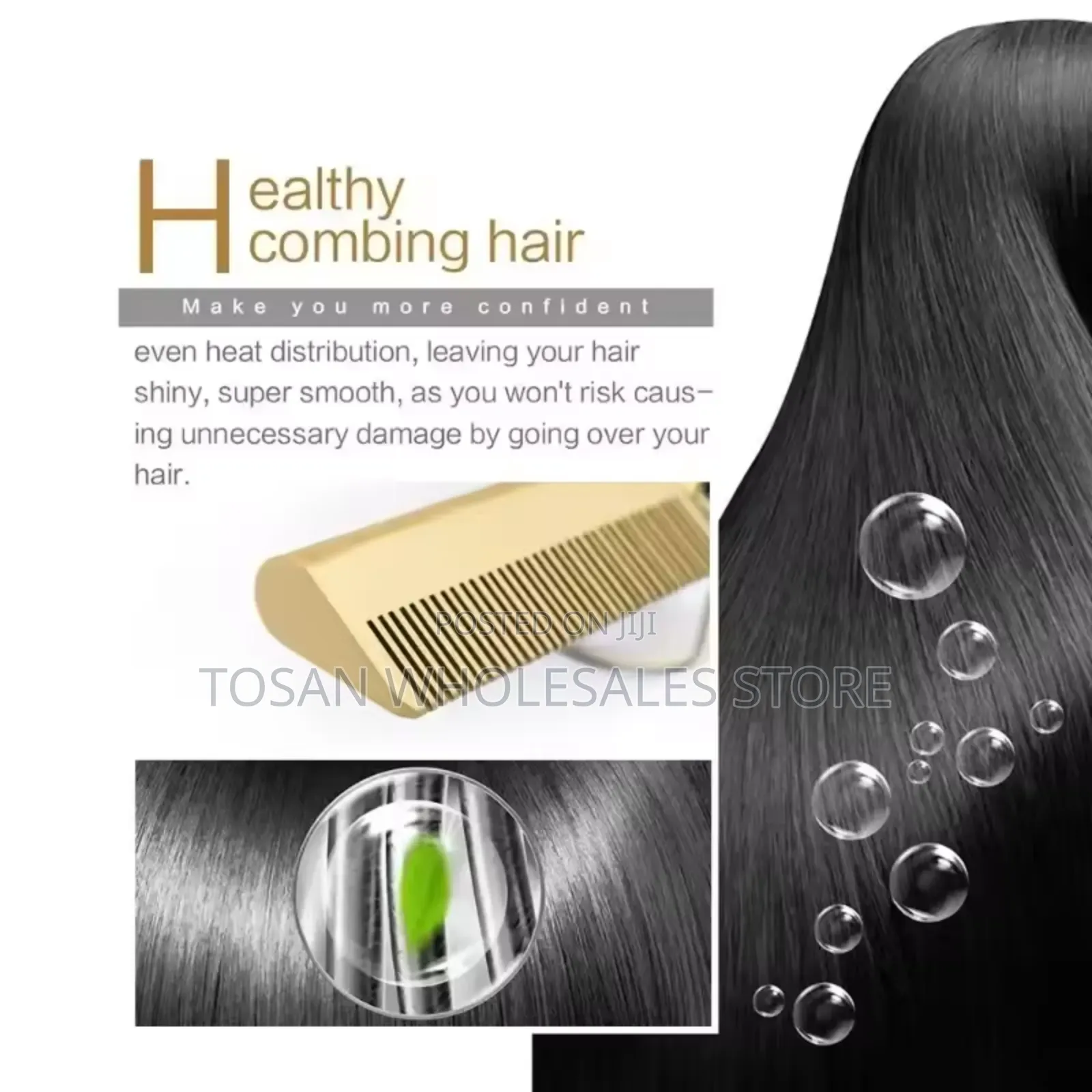 Electric Hot Heating Comb Hair