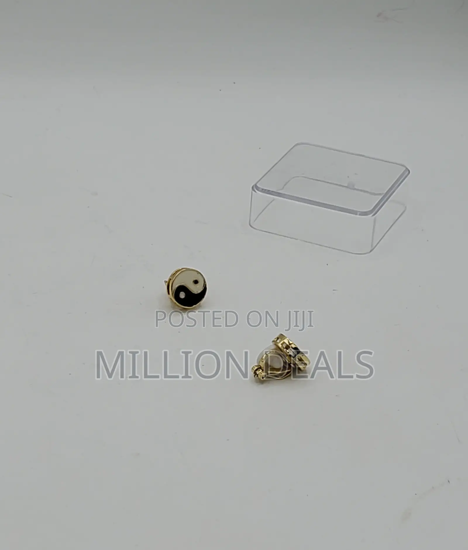 Magnetic Gold Plated Ski Men's Earrings