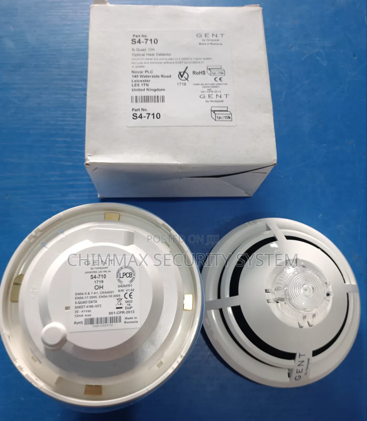 S4-710 Gent Vigilon S-quad Optical Smoke / Heat Detector
