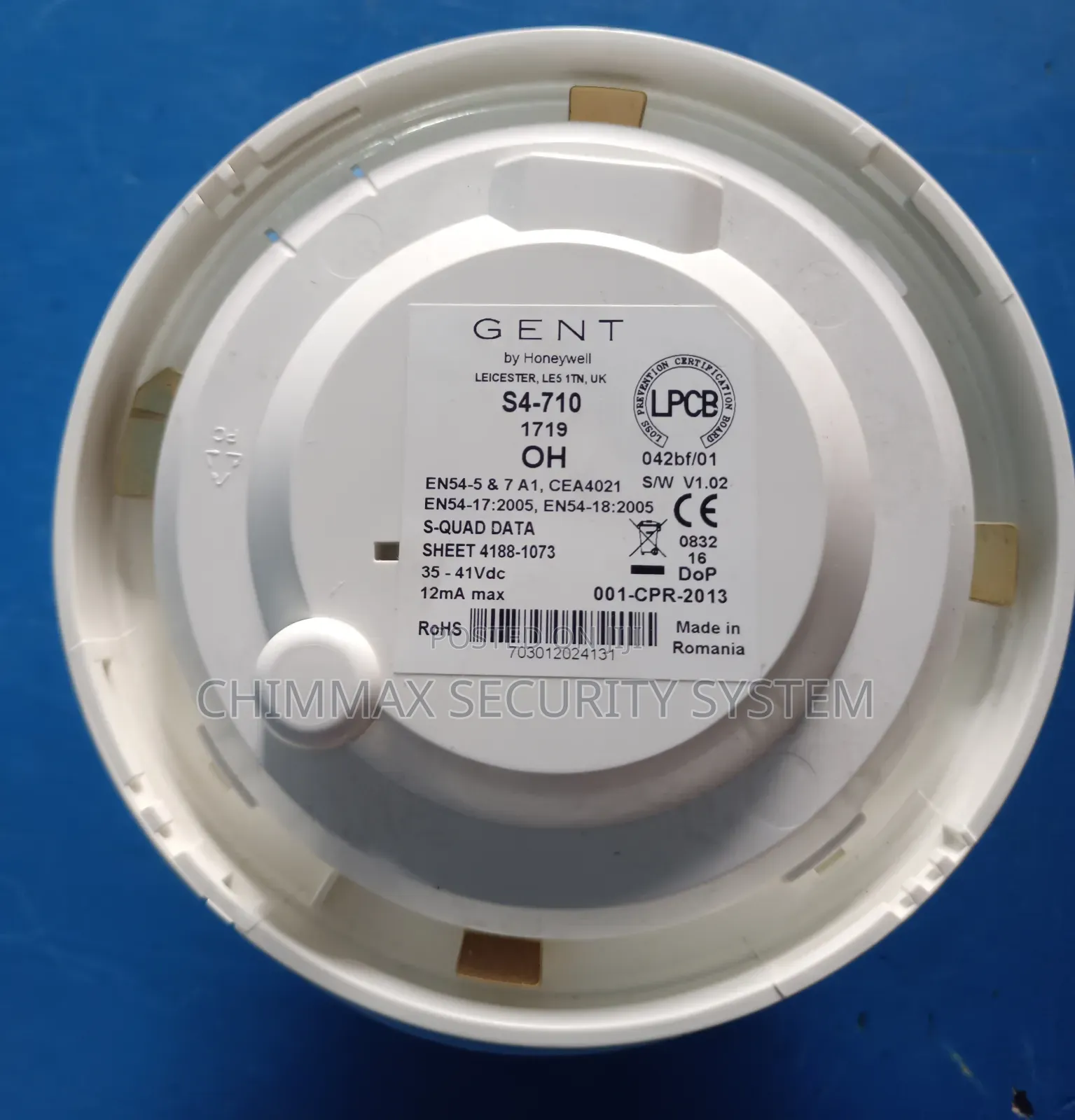 S4-710 Gent Vigilon S-quad Optical Smoke / Heat Detector