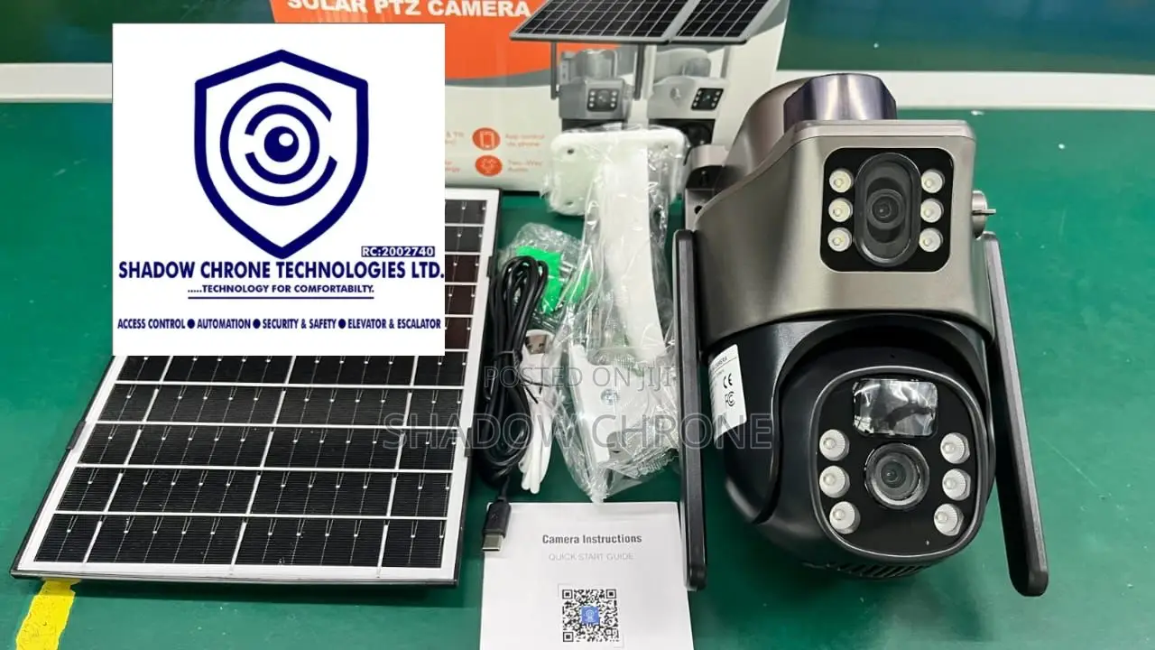 360° Outdoor Solar Camera With Motion Detection,Siren & Mobile Alerts
