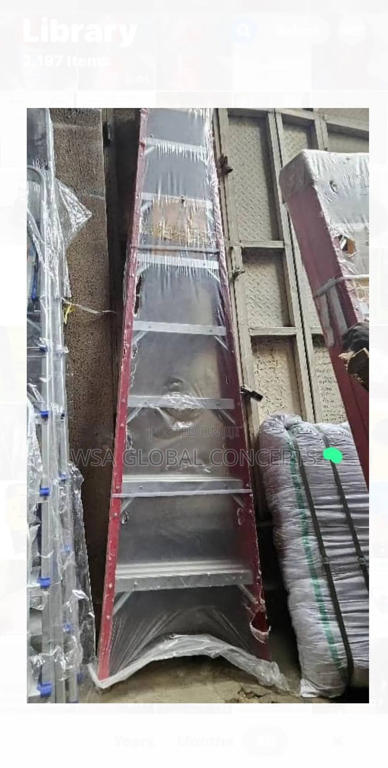 Upstrong 8 Steps Fiberglass a-Ladder