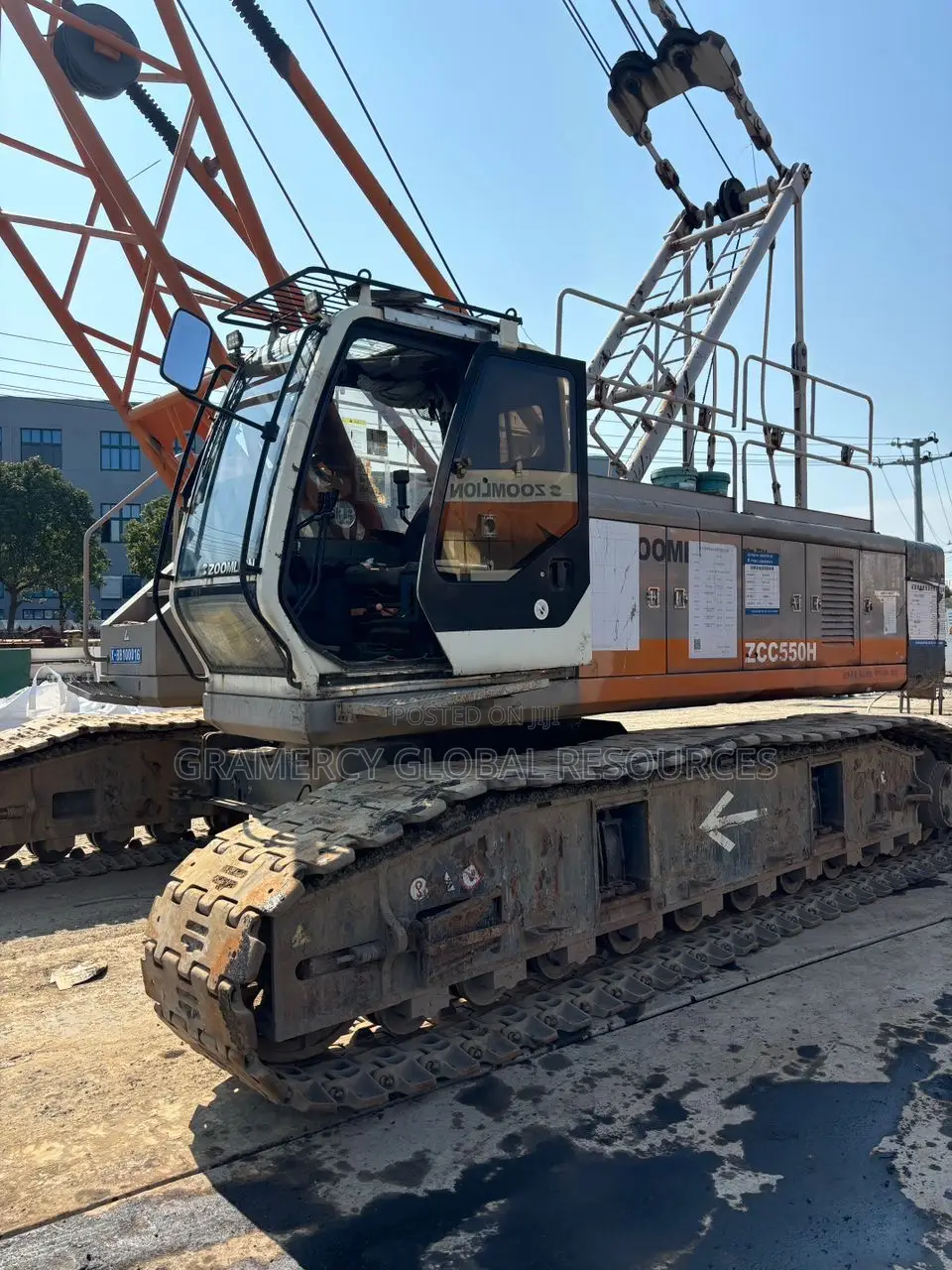Foreign Used 55 Tons Zoomlion Crawler Crane for Sale