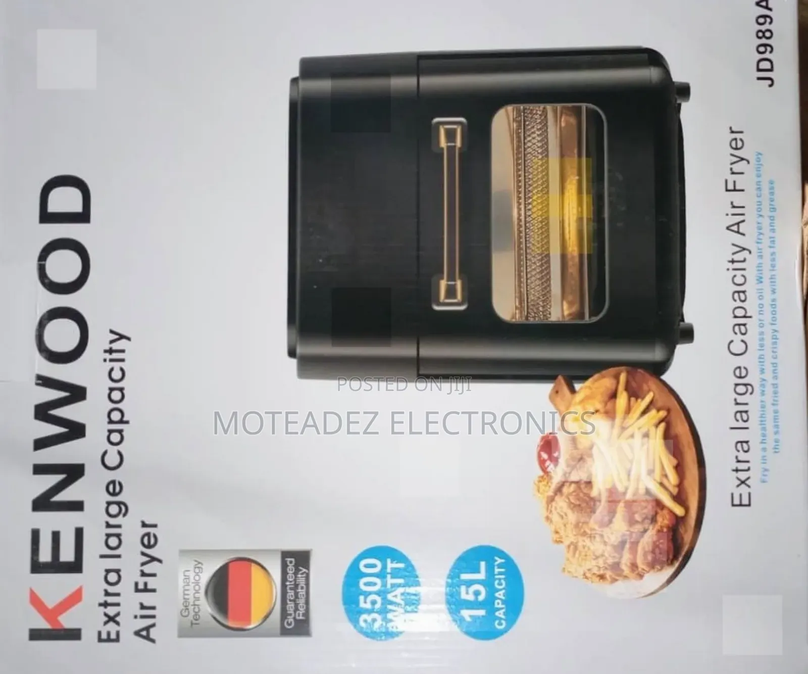 Kenwood 10l (3500w) Double Extra Large Digital Multipurpose Air Fryer