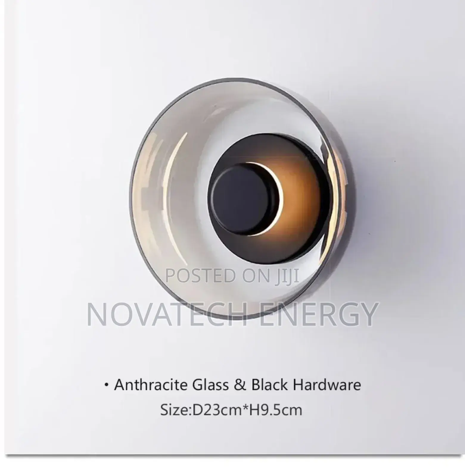 Smoke Black and Smoke Gold Exotic Wall Led Lamp