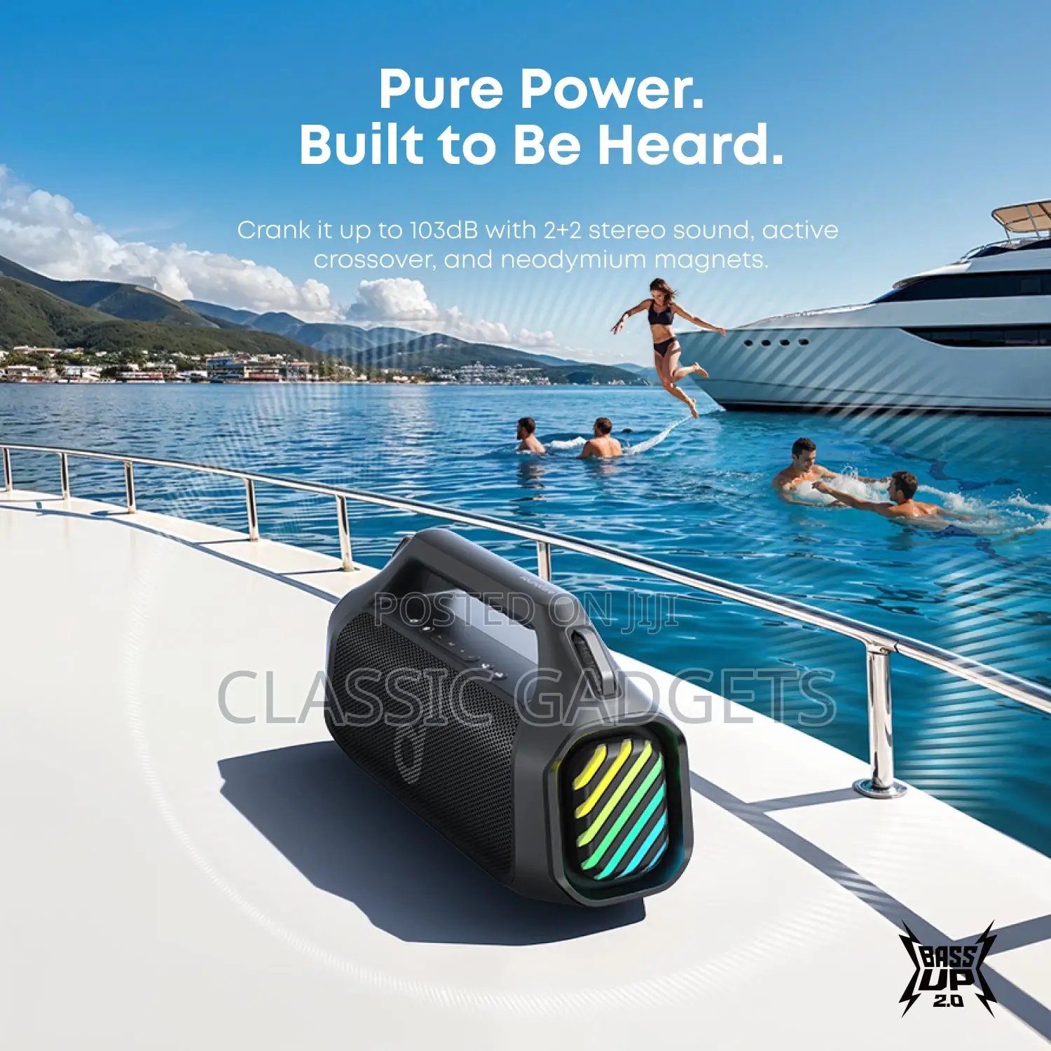 Soundcore by Anker Boom 2 Pro Deep Bass Speaker for Outdoor Adventures
