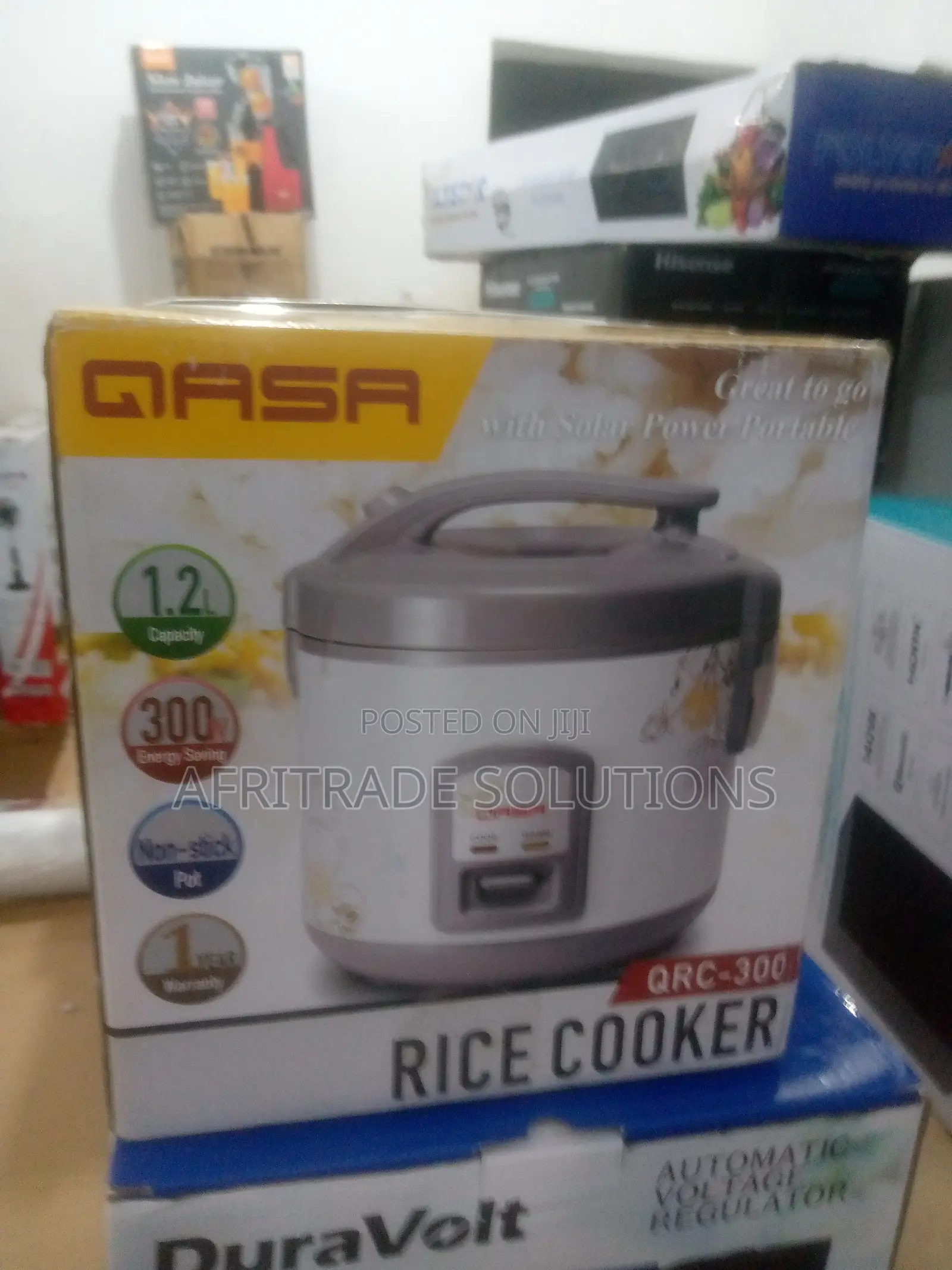 Qasa Portable Electric Rice Cooker Steamer (1.2 L, 300 W)