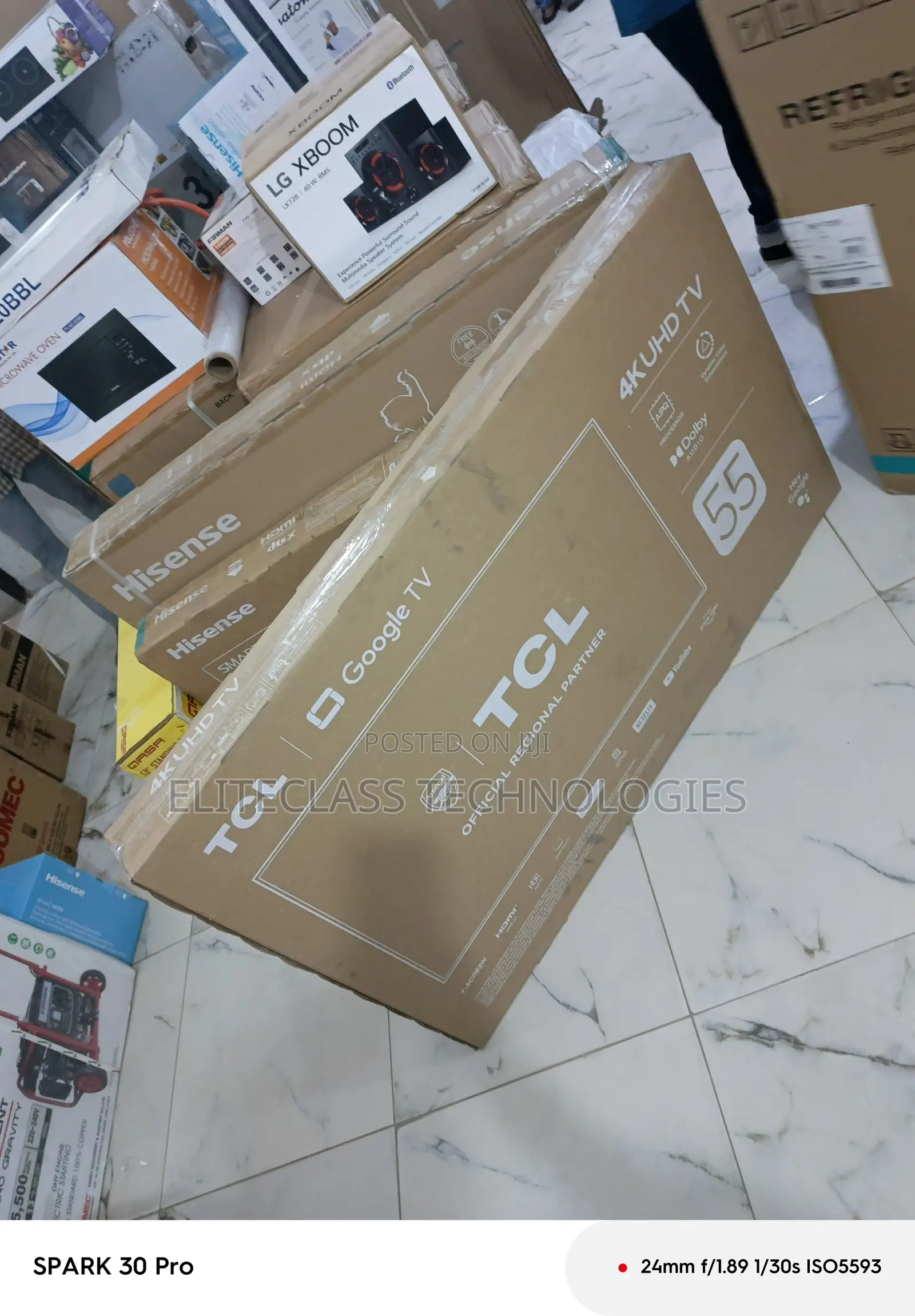 Edge TCL 55′′ Uhd Google Tv (55p635).