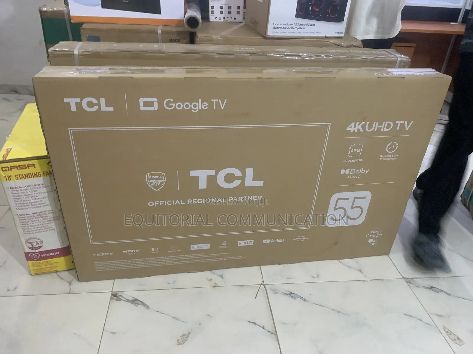 TCL 55” Smart Tv With Netflix Youtube