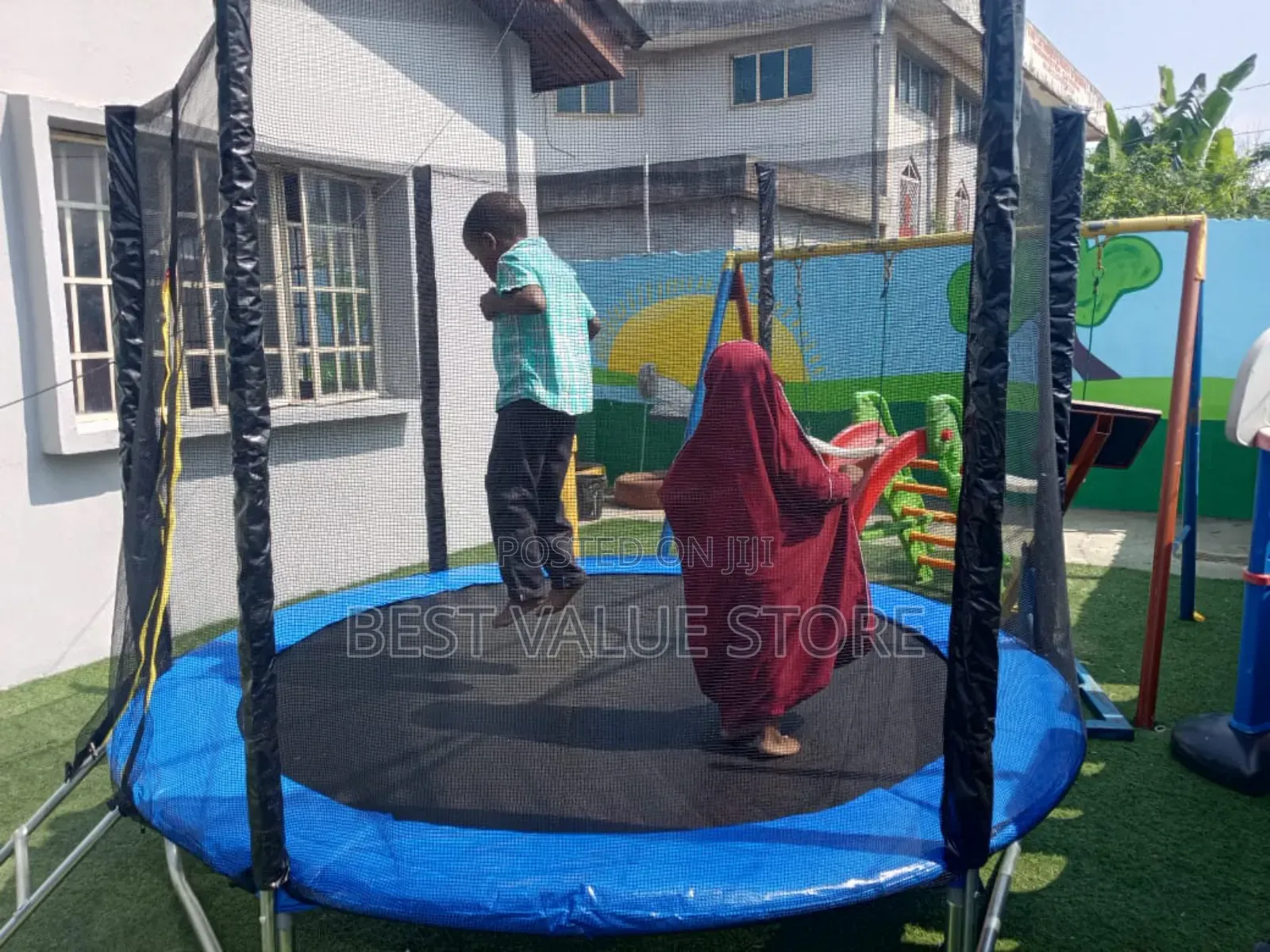 8ft Trampoline (Big Size) With Enclosure and Ladder 8feet
